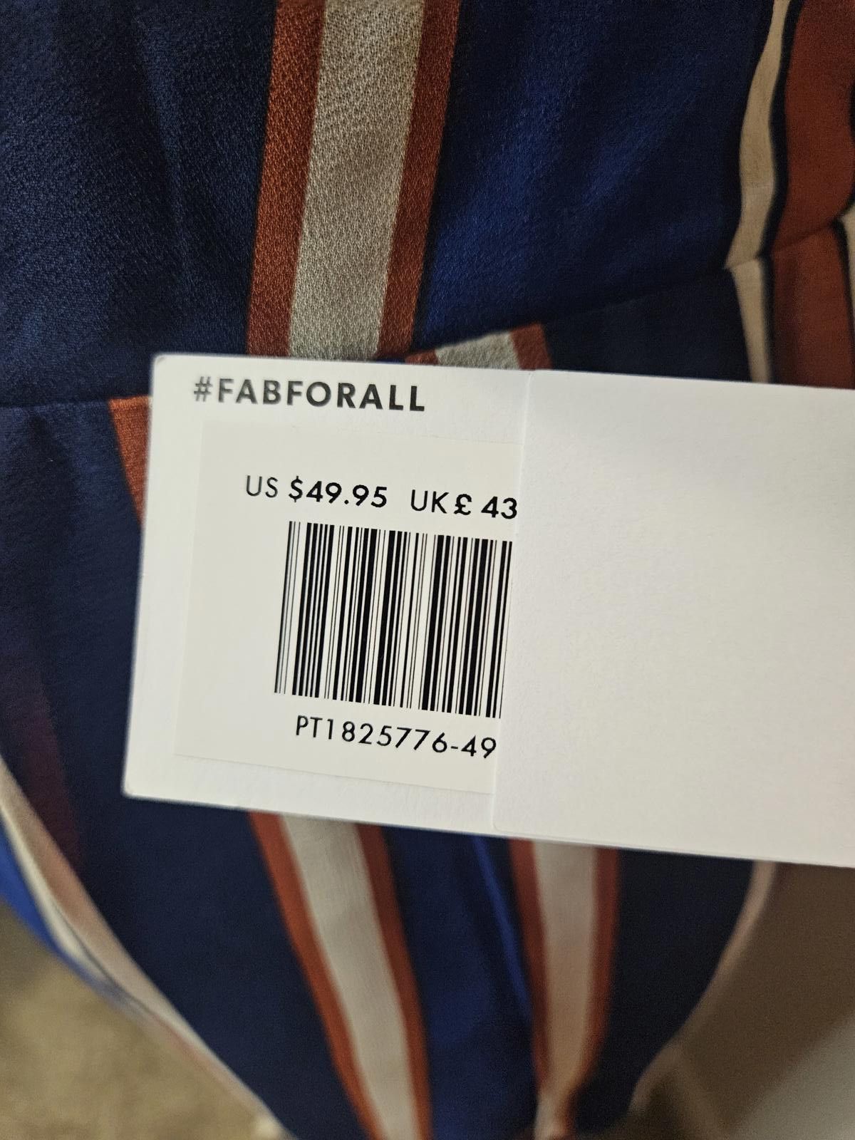 Designer Nwt JustFab Festival Striped Wide-Leg Pants/shorts #294 Size 32" / US 10 / IT 46 - 9 Thumbnail