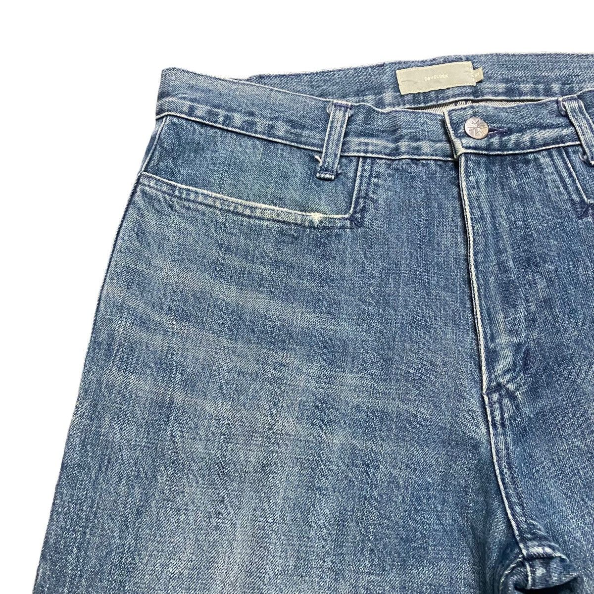 Japanese Brand Devilock Denim Blue Fade Jeans Size US 32 / EU 48 - 4 Thumbnail