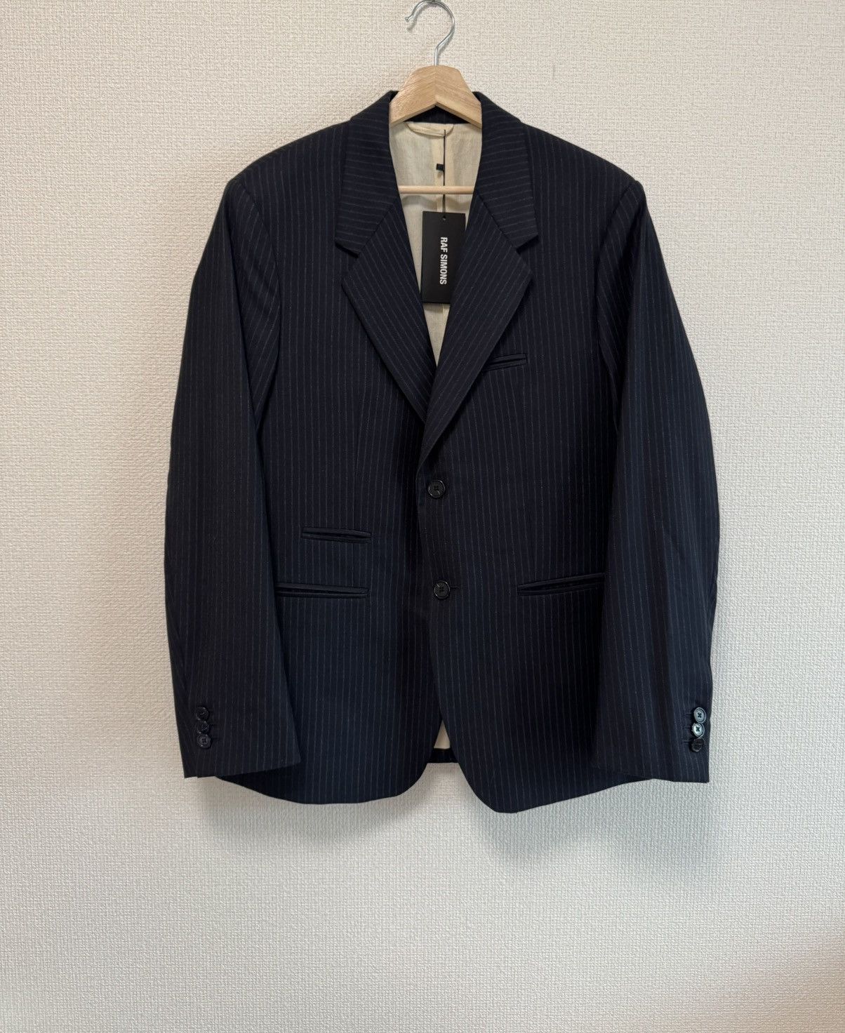 Raf Simons RAF SIMONS Pinstripe Blazer - 20SS Size 50R - 1 Thumbnail