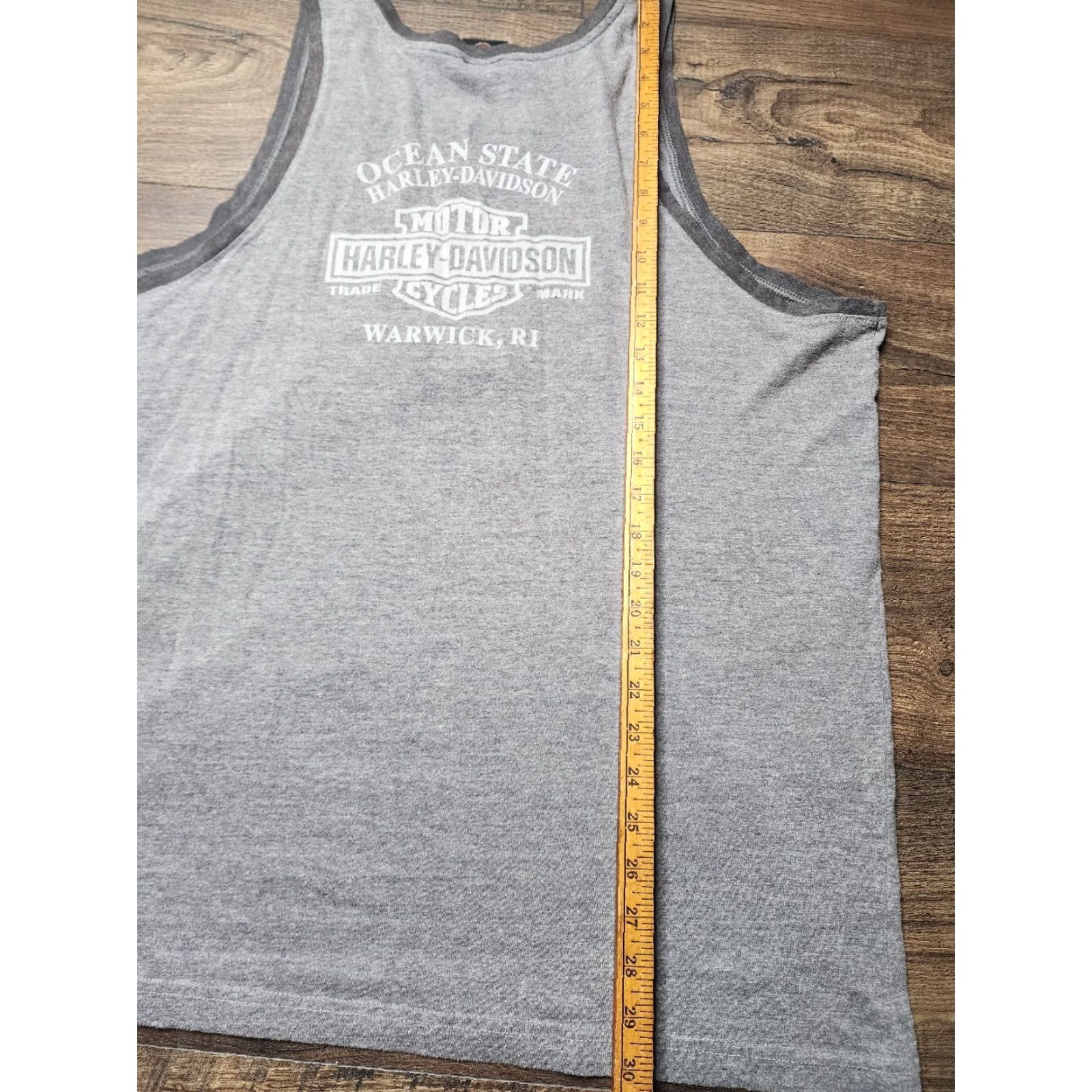 Harley Davidson Vintage Harley-Davidson Men’s 2XL Tank Top Shirt Motorcycles Logo Cotton Gray Adult Summer Size US XXL / EU 58 / 5 - 3 Thumbnail