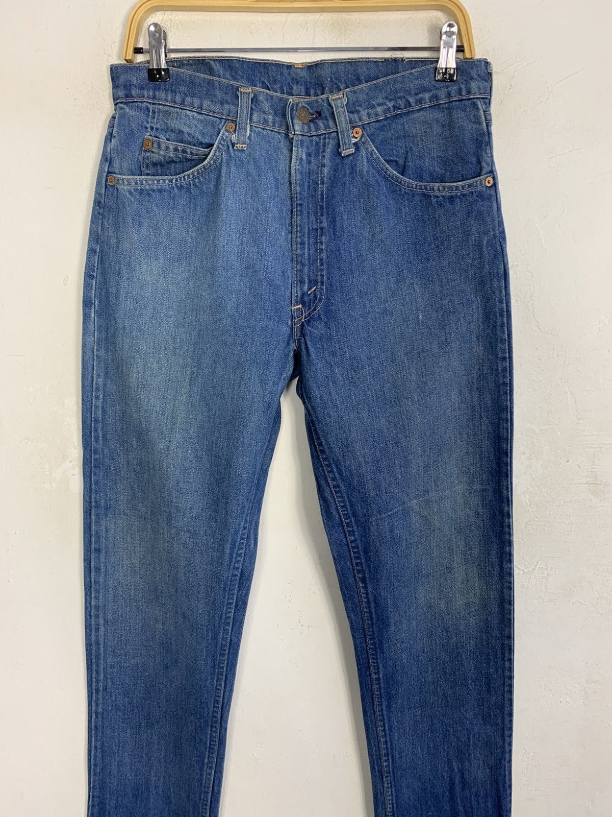 Levi's Vintage Clothing 70s 80s Levis Lot 20505-0217 Orange Tab Indigo Denim Jeans Size US 31 - 3 Thumbnail