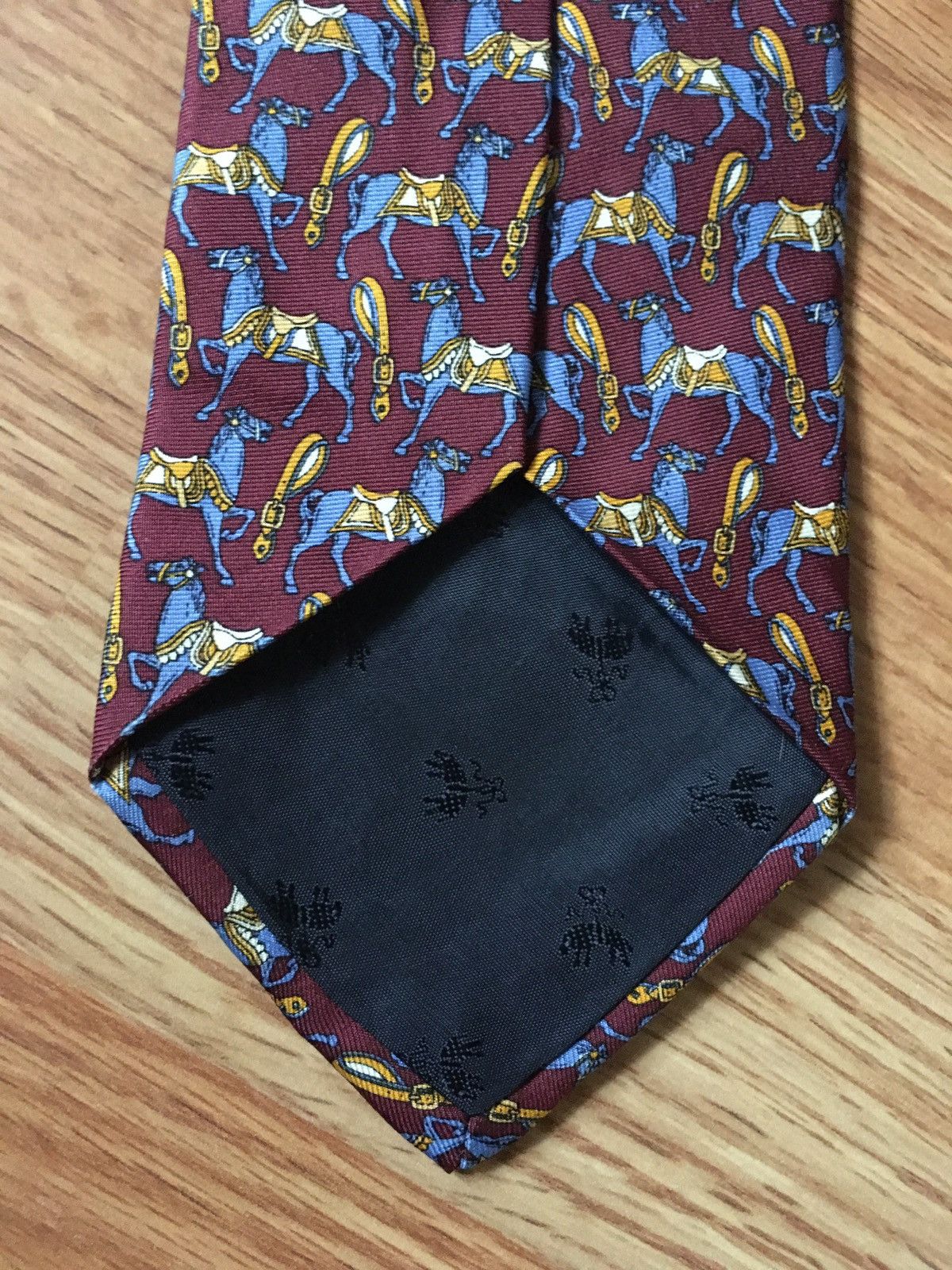 Brooks Brothers × Designer Brooks Brothers Designer Horses Print Silk Mens Tie Size ONE SIZE - 4 Thumbnail