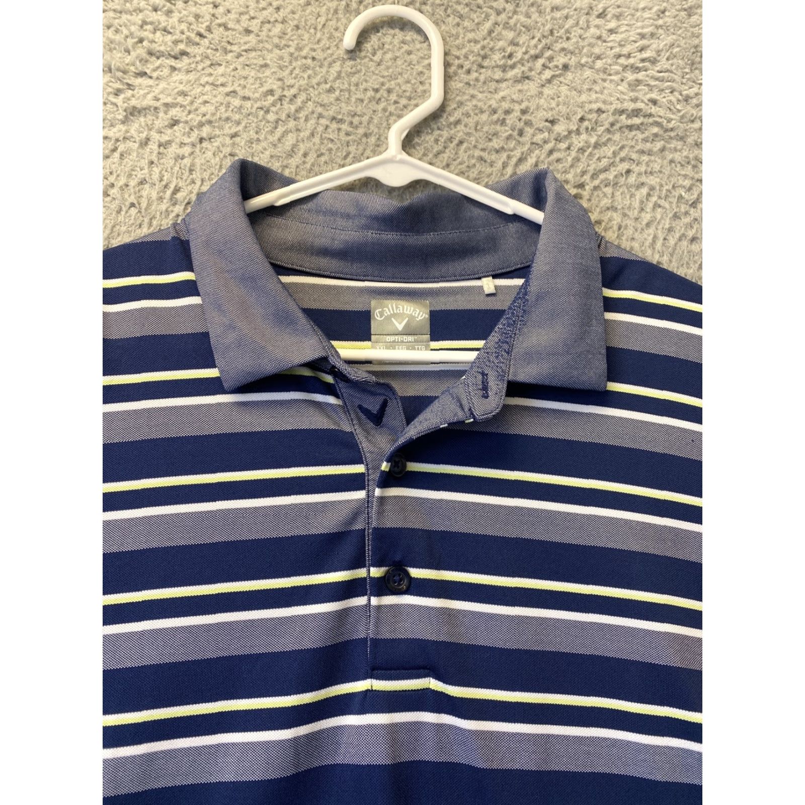 Callaway VINTAGE Callaway Golf Polo Shirt 2XL Gray Blue Stripes Outdoor Mens Activewear Size US XXL / EU 58 / 5 - 3 Thumbnail