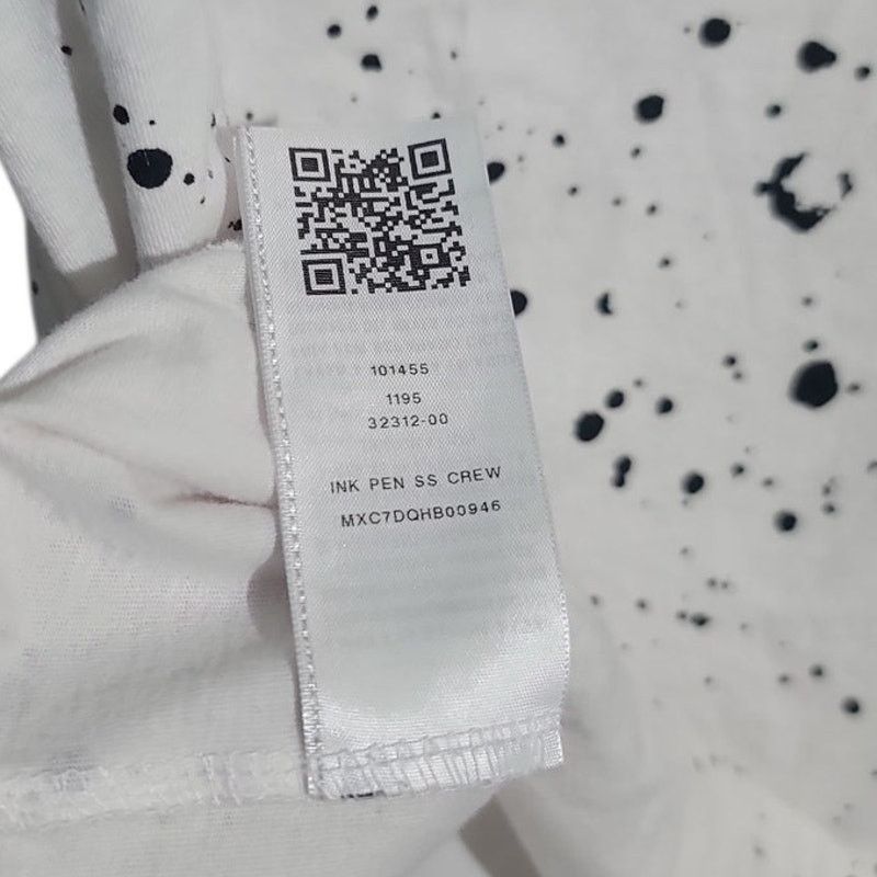 True Religion True Religion White Black Buddha Paint Splatter T-Shirt Size US S / EU 44-46 / 1 - 4 Thumbnail