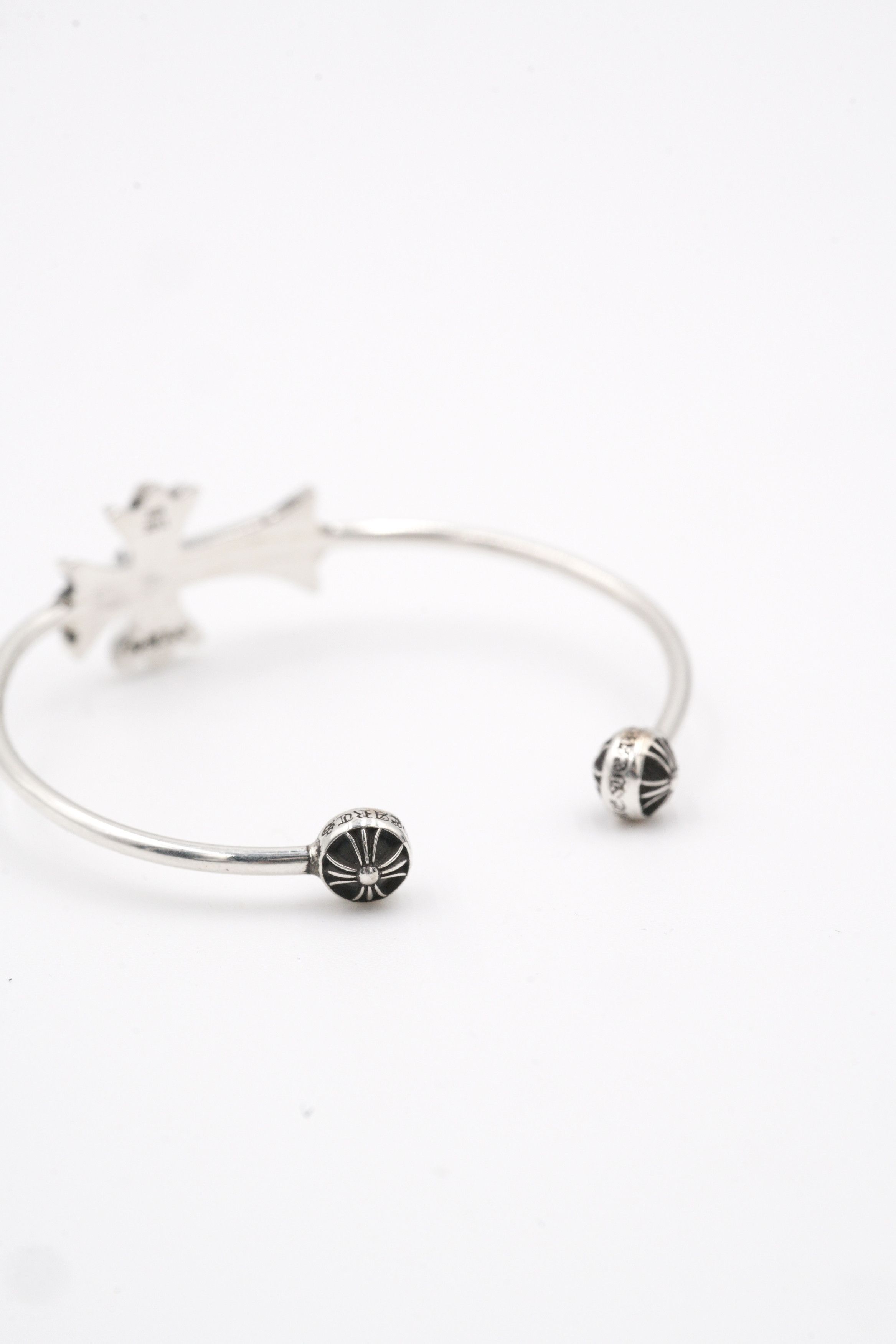 Chrome Hearts Chrome Hearts 925 Silver Tiny Cross Cuff Bracelet Size ONE SIZE - 10 Thumbnail