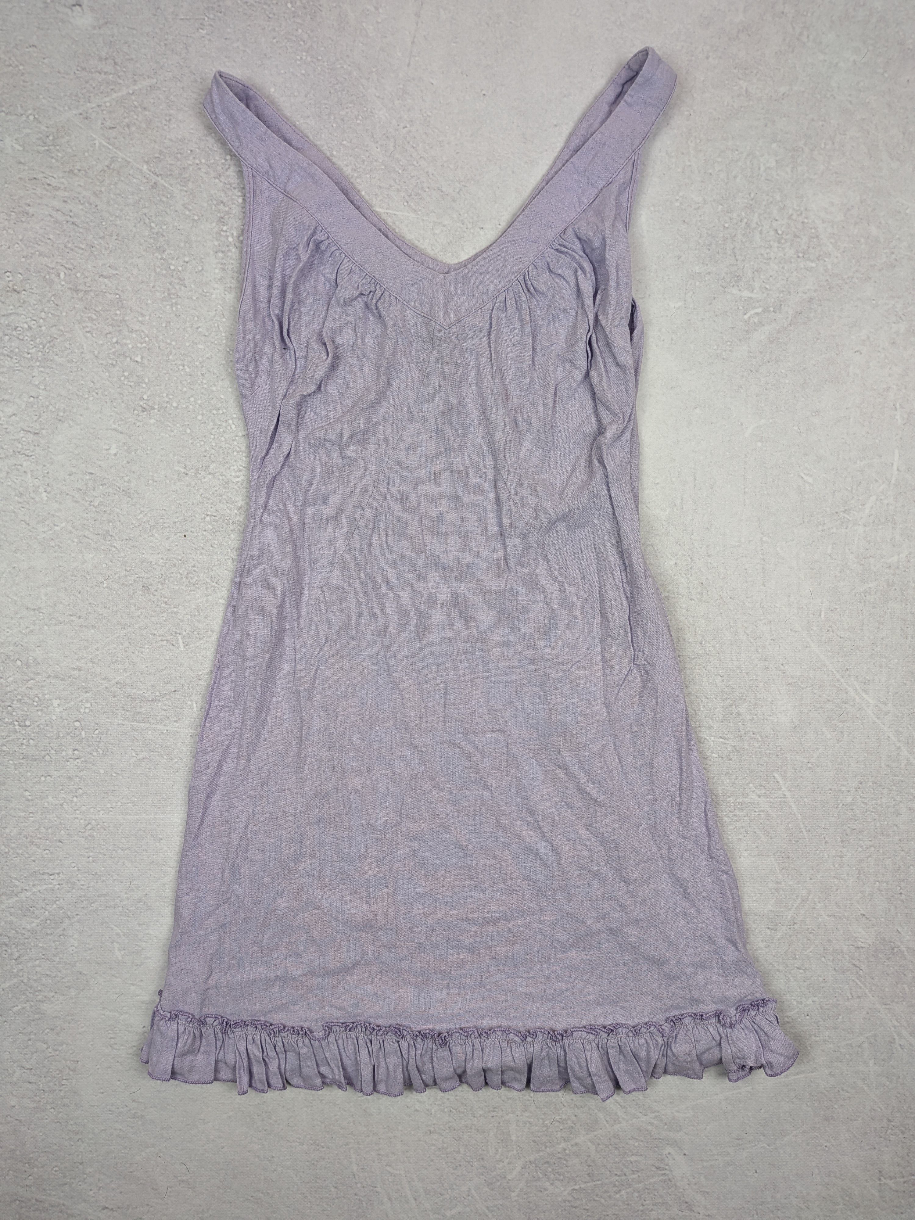 Other Pastel Lilac Midi Dress M | Cottagecore Fairycore Sundress Size M / US 6-8 / IT 42-44 - 1 Thumbnail