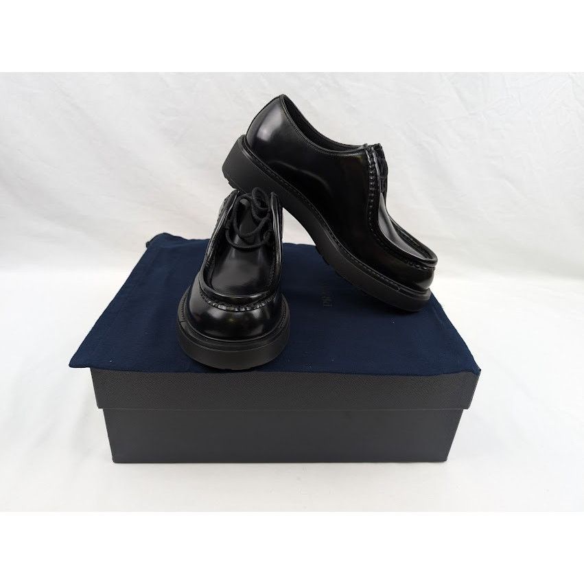 Prada o1rshd1 Q:2 / Calzature Uomo Shoes in Nero Size US 8 / EU 41 - 9 Thumbnail