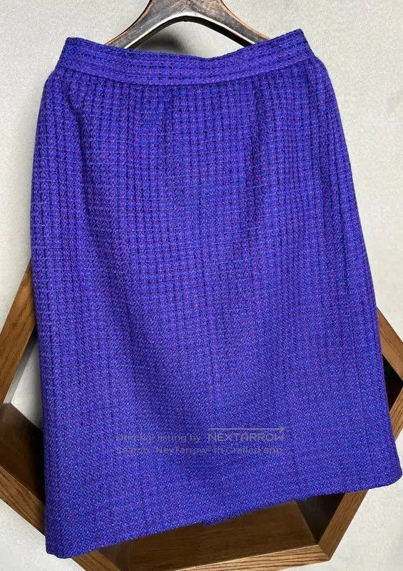 Givenchy Givenchy Purple Wool Blend Midi Skirt . Size 26" / US 2 / IT 38 - 9 Thumbnail