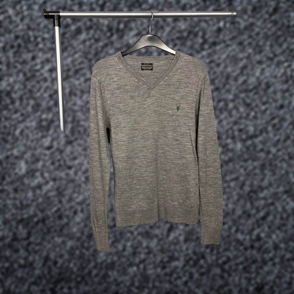Allsaints Allsaints Mens V-Neck Merino Wool Knit Sweater Size S Gray Wool V-Neck Pullover Men XS? Size US S / EU 44-46 / 1 - 1 Thumbnail