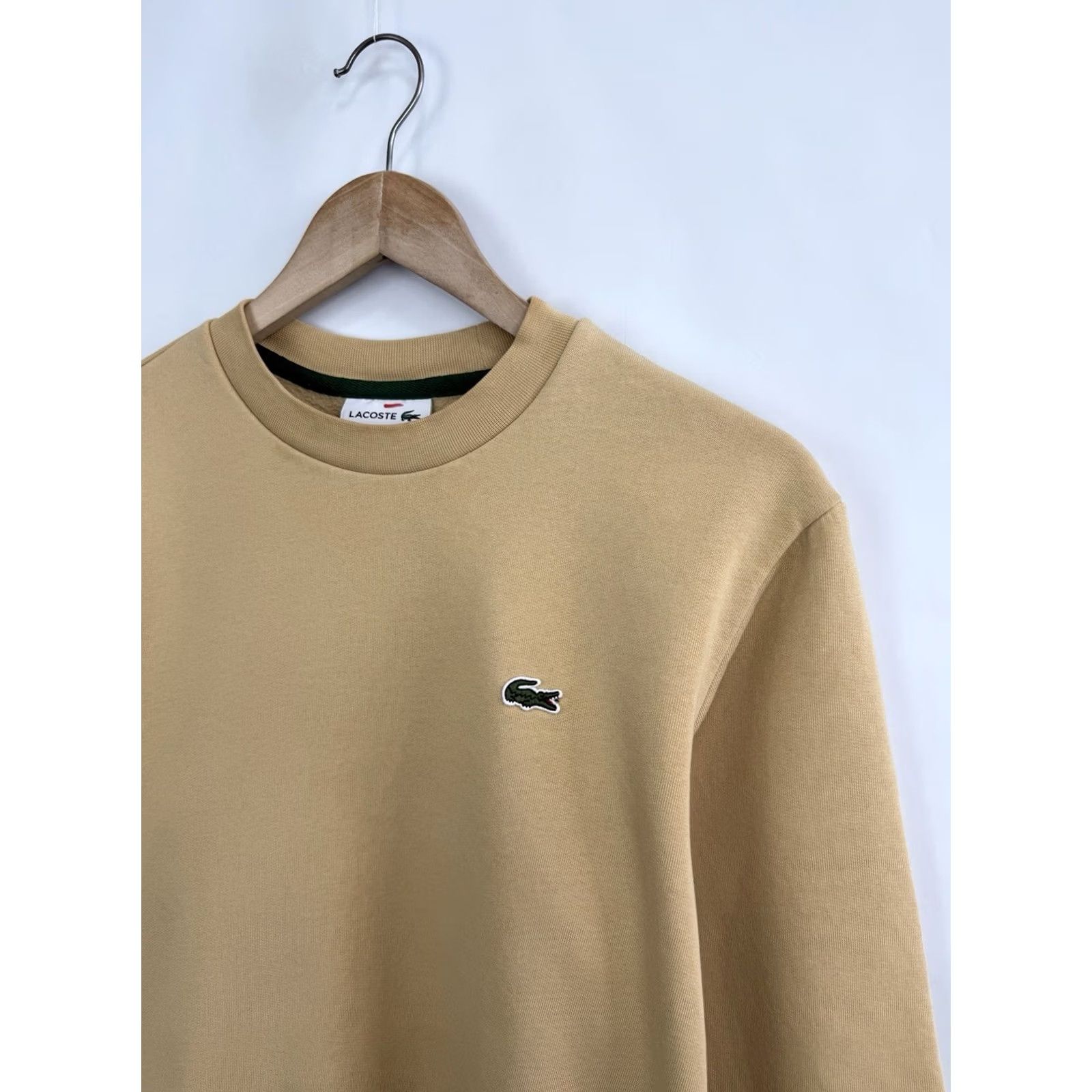 Lacoste VINTAGE Lacoste Shirt Mens M Beige Classic Fit Logo Sweatshirt Rare Retro Size Size US M / EU 48-50 / 2 - 4 Thumbnail