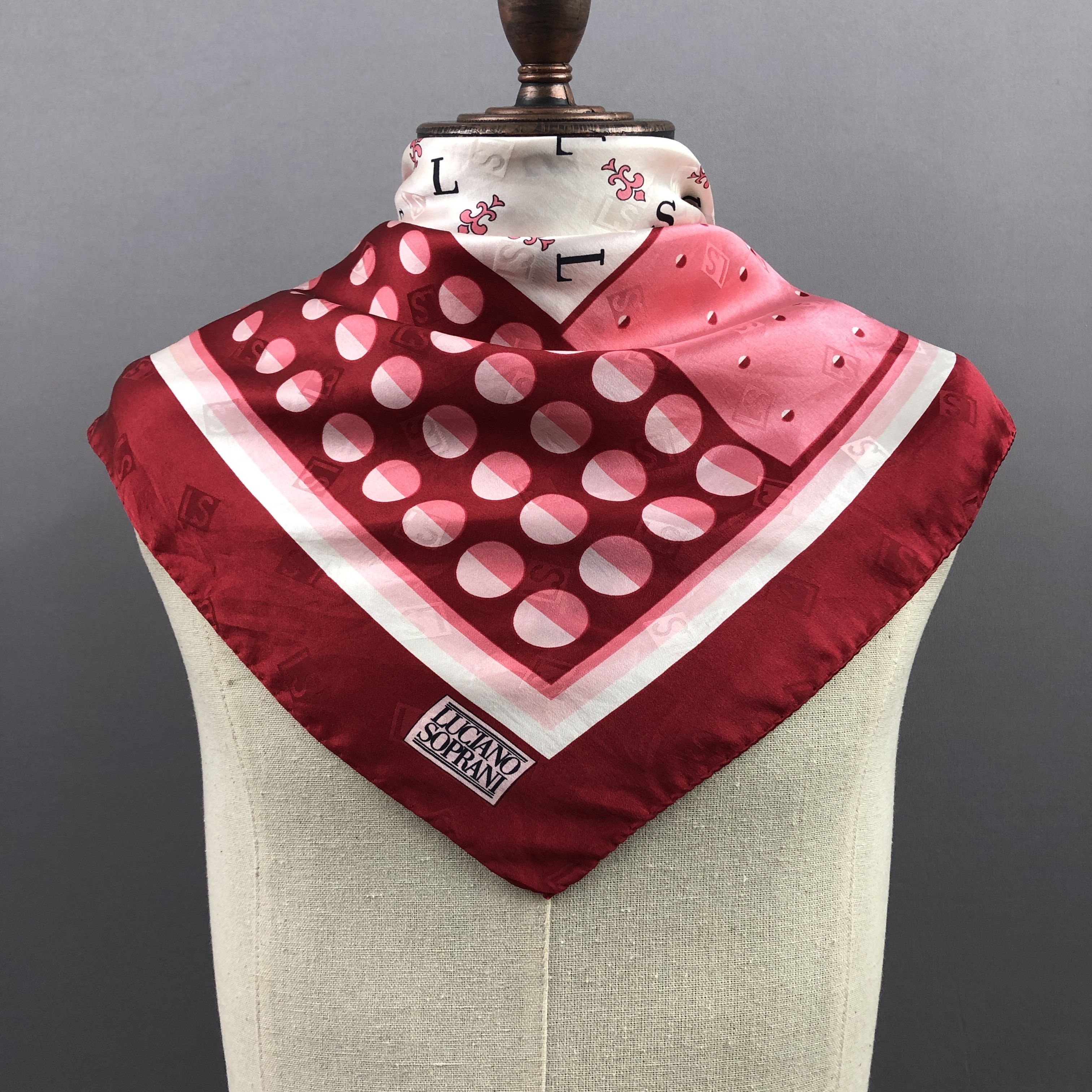 Vintage Vintage Luciano Soprani SILK Scarf Twill Stole Wraps Scarves Size ONE SIZE - 2 Thumbnail