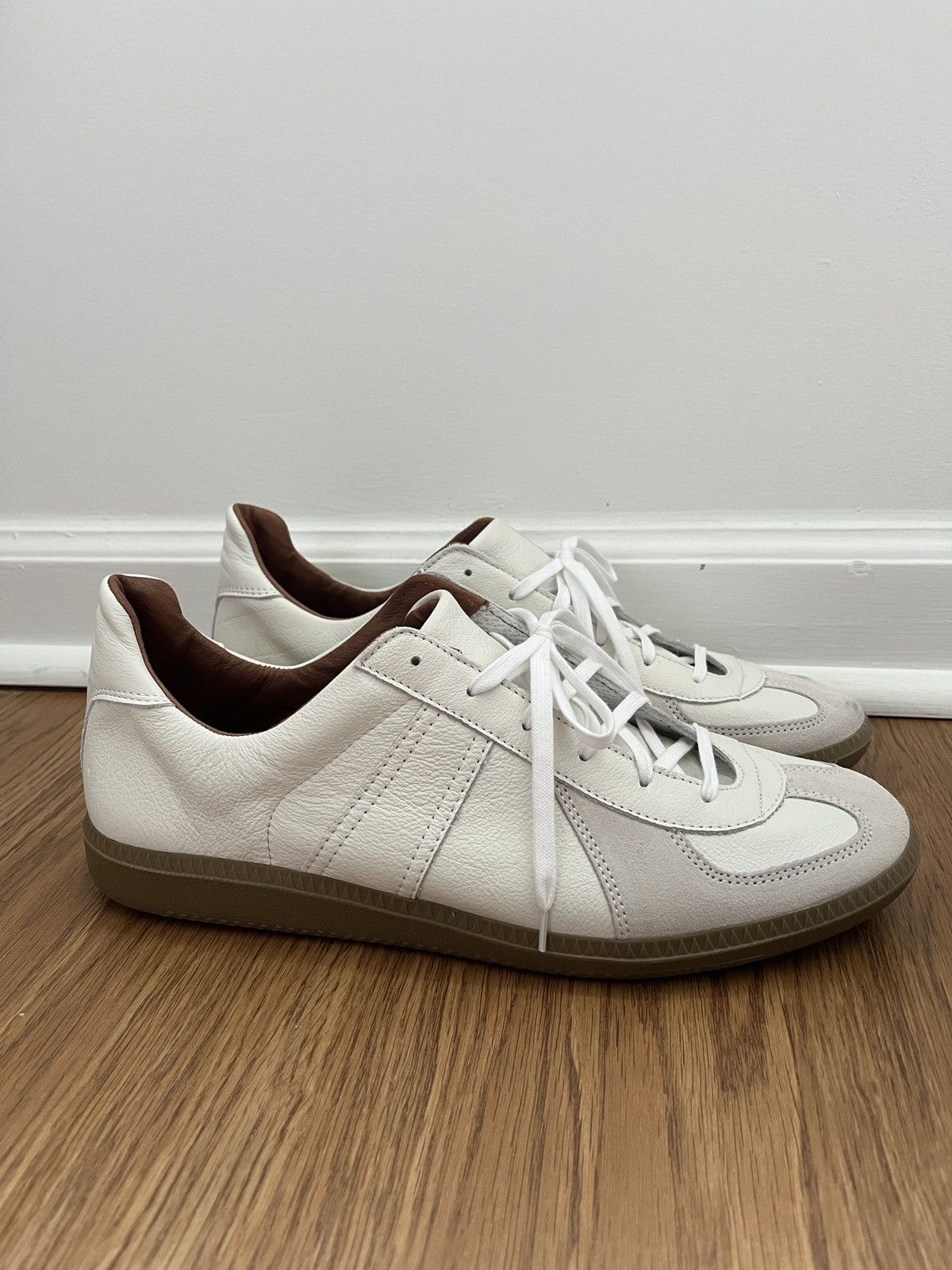 image of Reproduction Of Found 1700 German Army Trainer - White Shoes, Men's (Size 11)