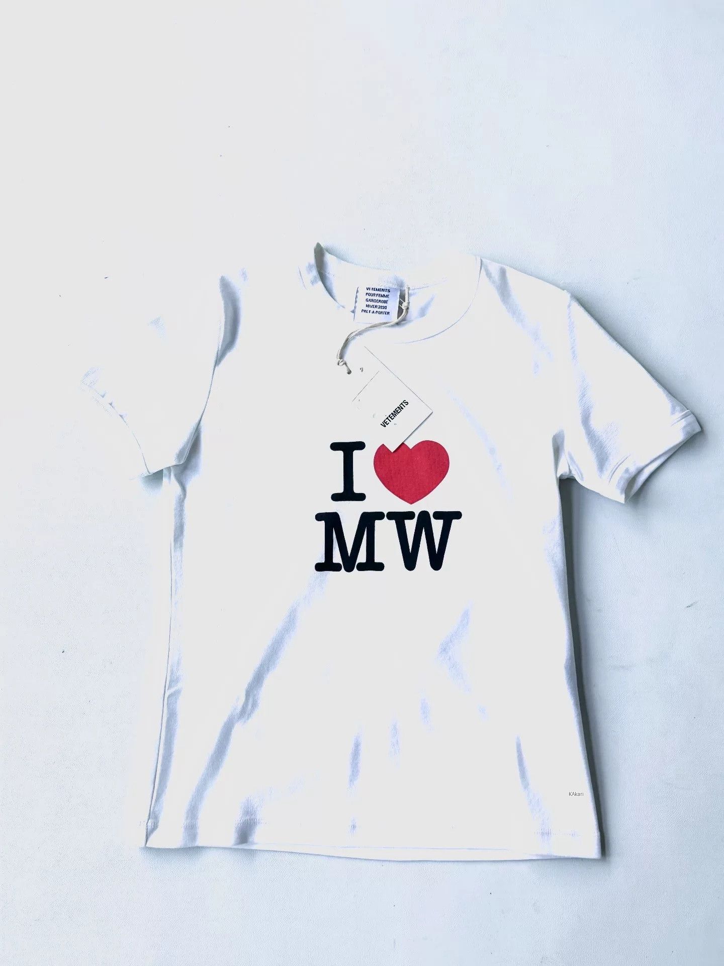 Vetements Vetements I Love MW Short Sleeve Size US S / EU 44-46 / 1 - 1 Thumbnail