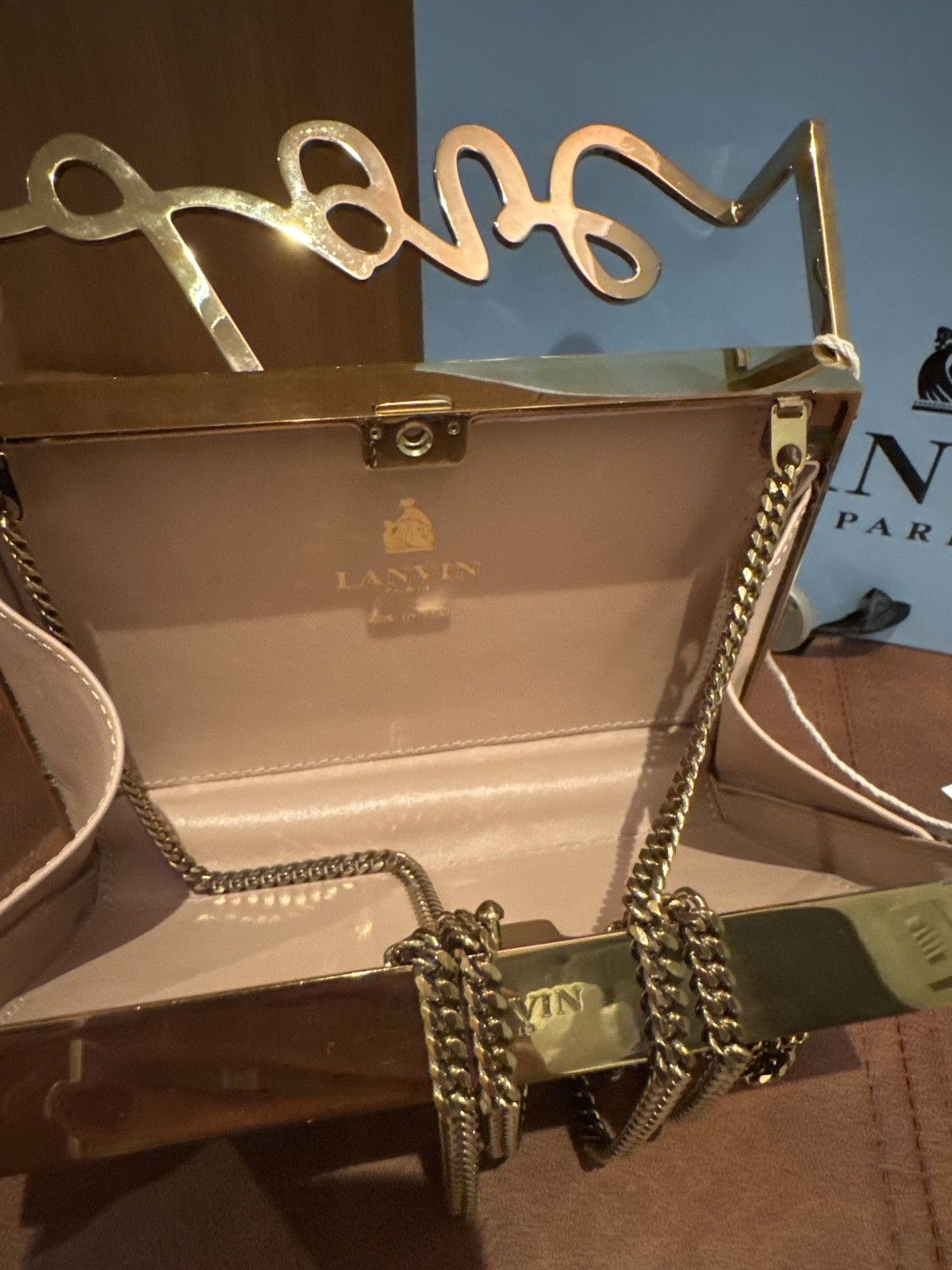 Lanvin Lanvin Love Clutch 2019 LW-BGCEM6-RESA-P16 Size ONE SIZE - 3 Thumbnail