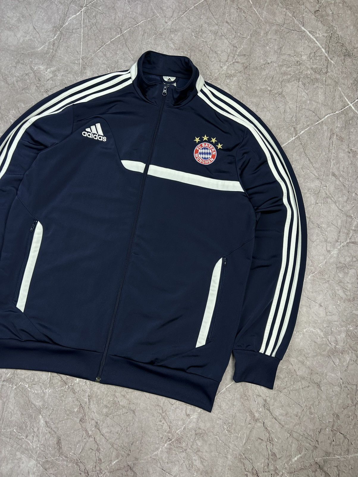 Adidas × Vintage Adidas Bayern Munich 2013 Training Football Jacket Track Top Size US XL / EU 56 / 4 - 3 Thumbnail