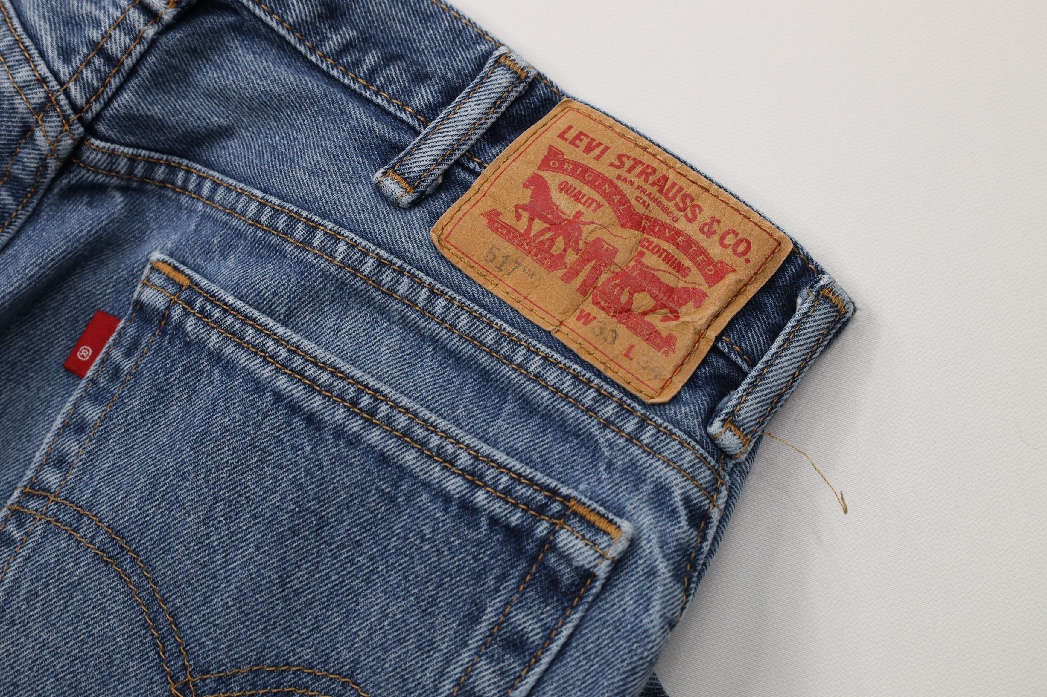 Levi's Vintage Y2K Levis 517 Western Bootcut Wide Leg Flared Jeans Size US 33 - 8 Thumbnail