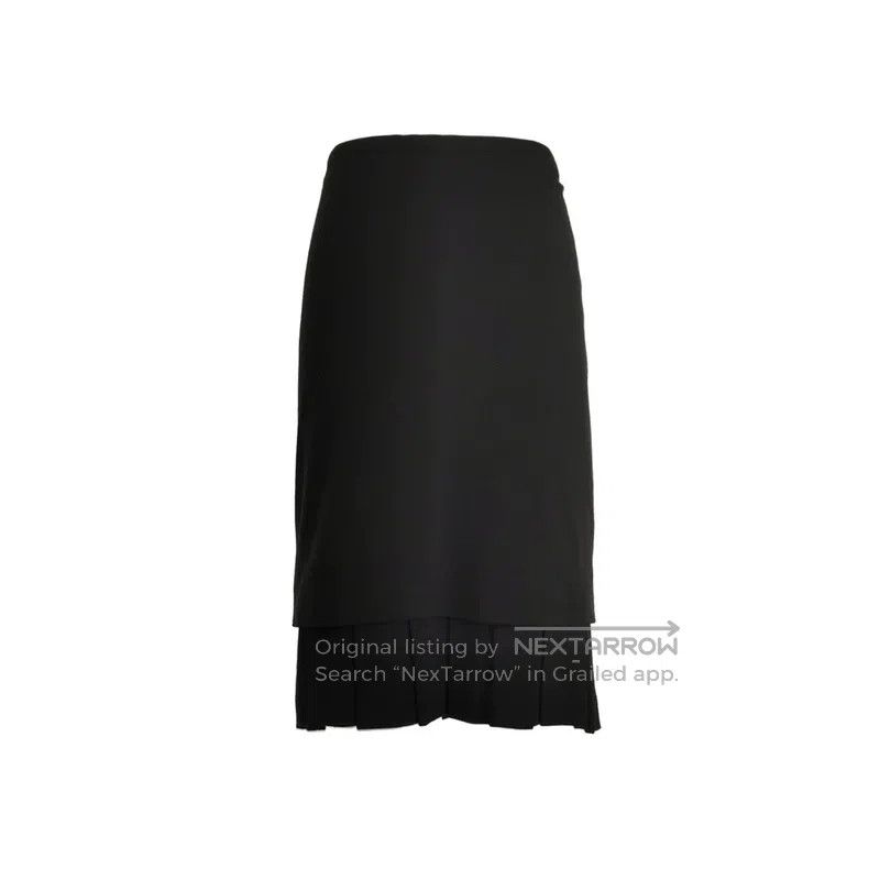 Hermes Hermes Wool Blended Solid Color Skirt Size 24" / US 00 / IT 34 - 1 Thumbnail