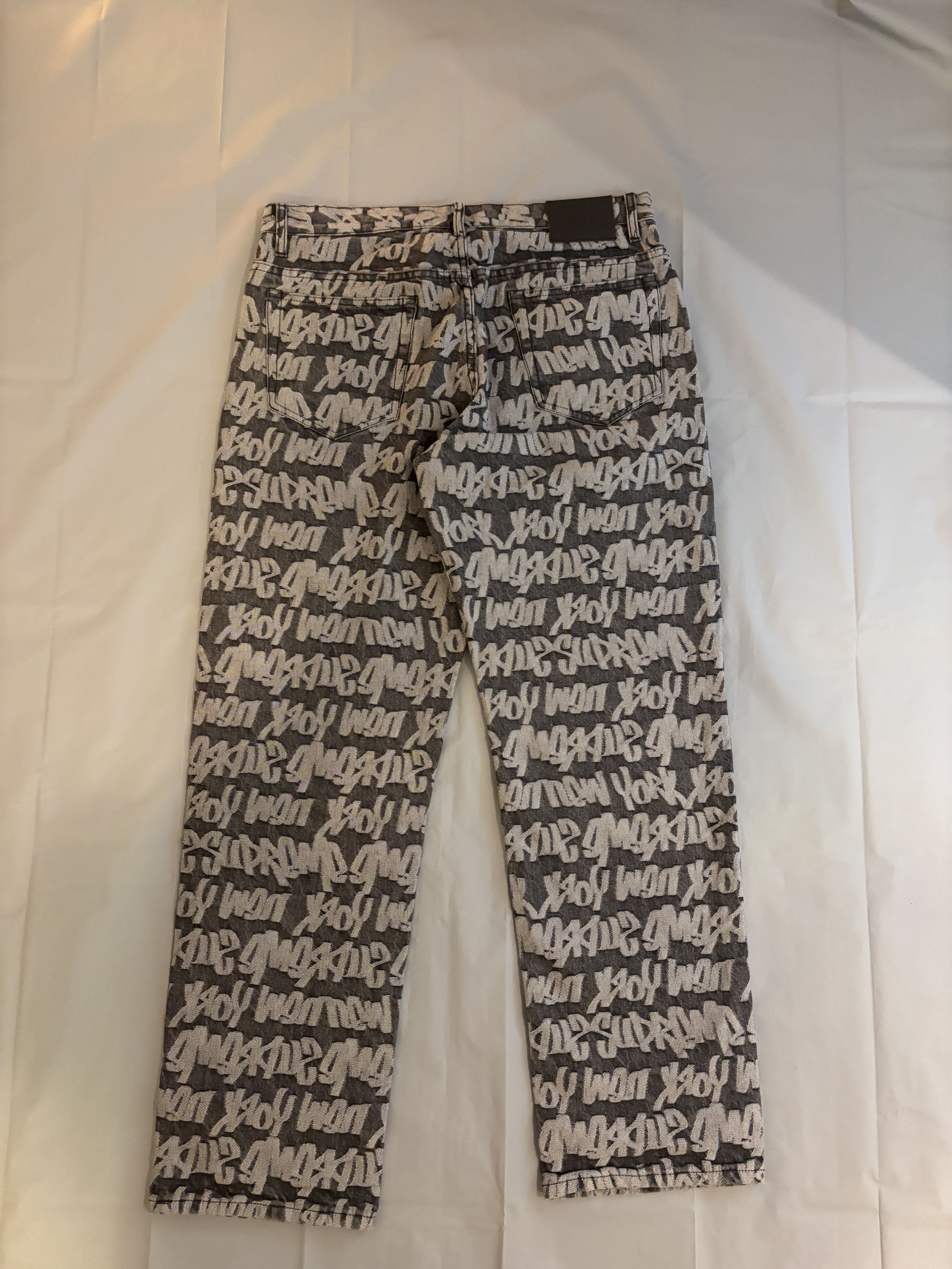 Supreme Jeans Supreme monogramme gris à motifs neuf avec étiquette Size US 34 / EU 50 - 15 Thumbnail
