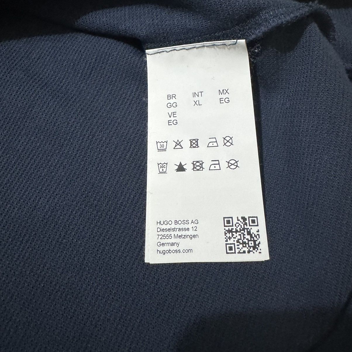 Designer × Hugo Boss Hugo Boss Men’s Blue Navy Polo Shirt Luxury Cotton Size XL Size US XL / EU 56 / 4 - 7 Thumbnail