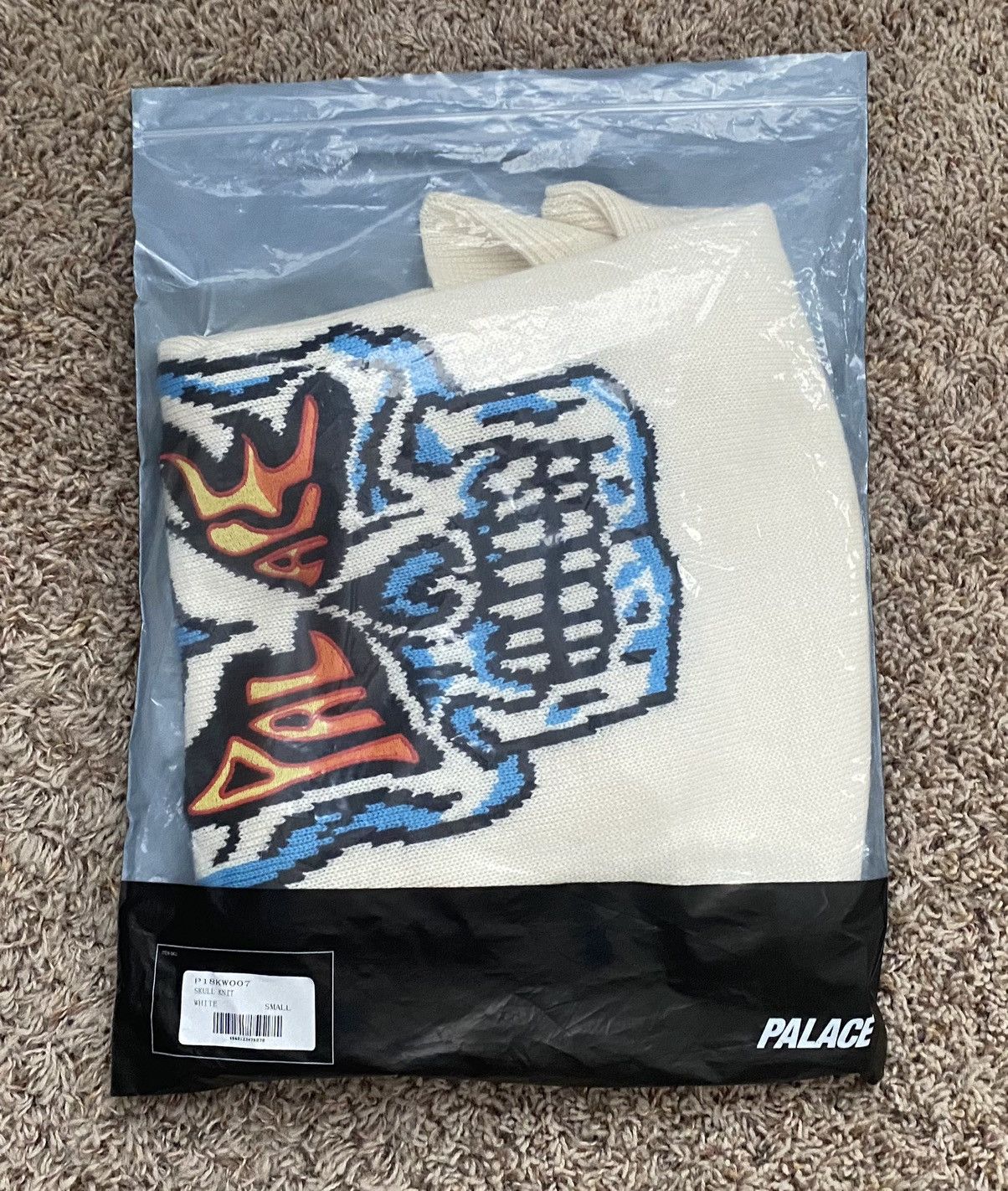 Palace Palace Skull Knit White Size US S / EU 44-46 / 1 - 3 Thumbnail