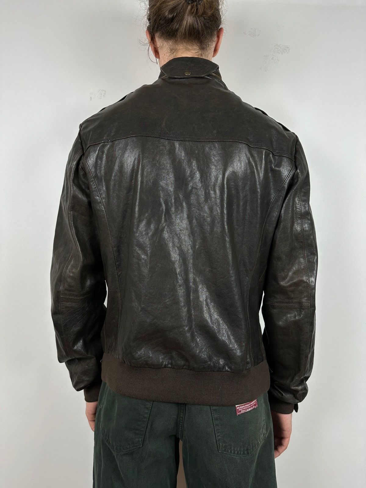 Golden Goose Golden Goose Brown Leather Jacket Size US L / EU 52-54 / 3 - 4 Thumbnail