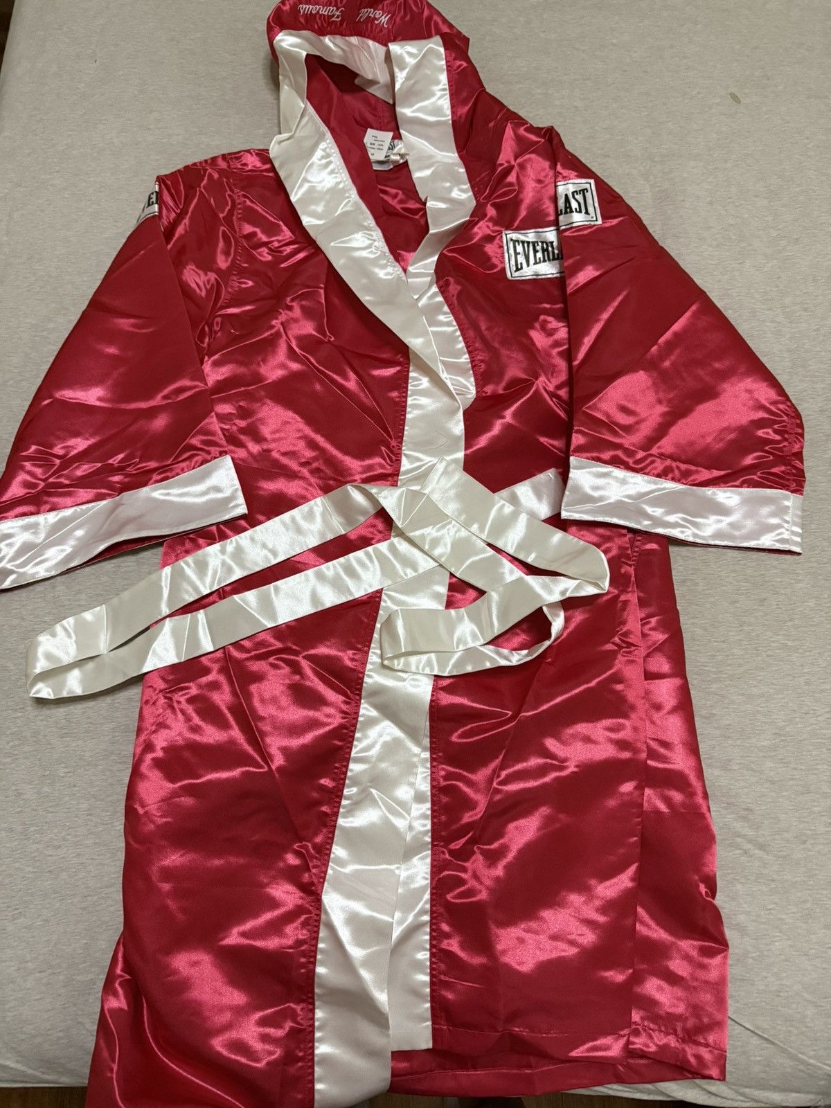 Everlast × Supreme Supreme Everlast Satin hooded Boxing Robe Red Size US S / EU 44-46 / 1 - 2 Thumbnail