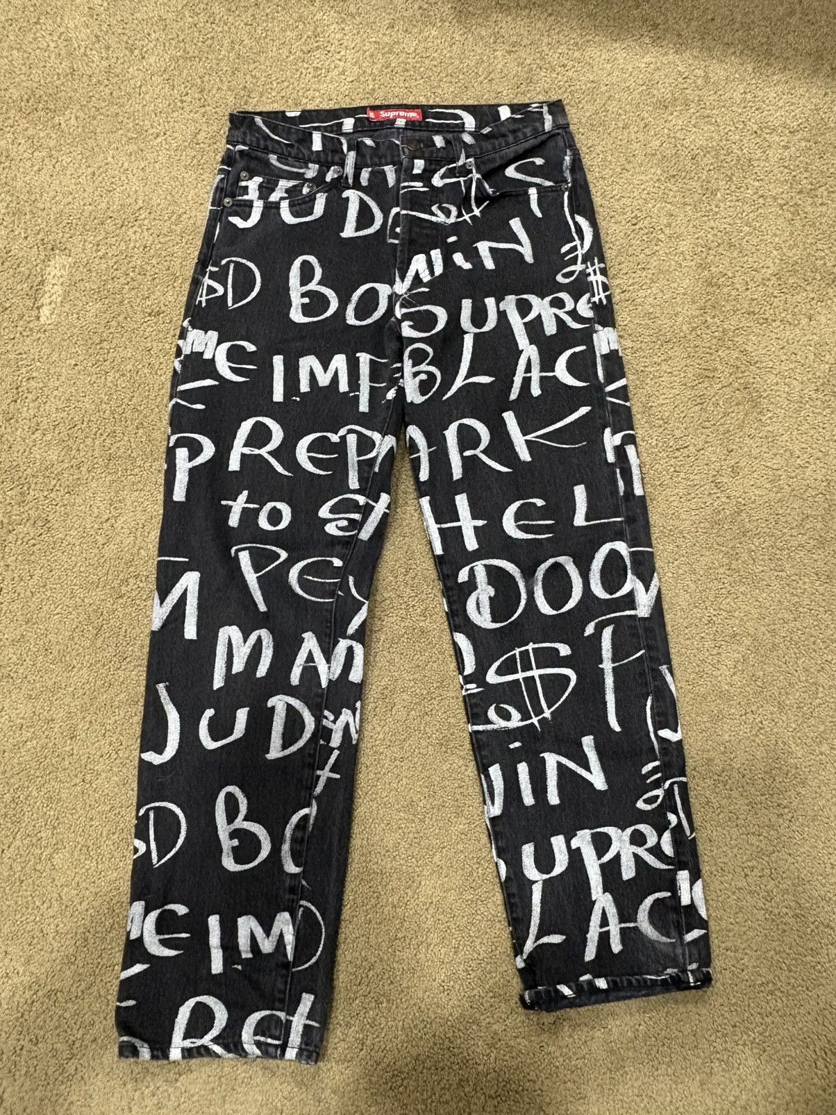Supreme Supreme Ark Denim Pant (Black) – FW20 Size US 30 / EU 46 - 1 Thumbnail