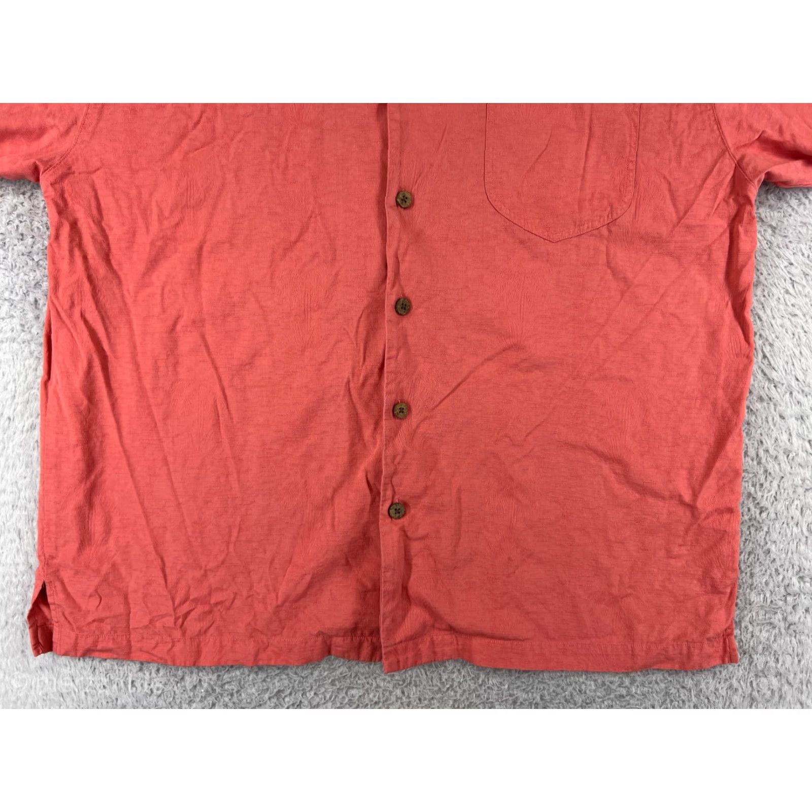 Tommy Bahama Tommy Bahama Shirt Mens Large Pink Palm Print Button Up Hawaiian Cotton Vacation Size US L / EU 52-54 / 3 - 5 Thumbnail