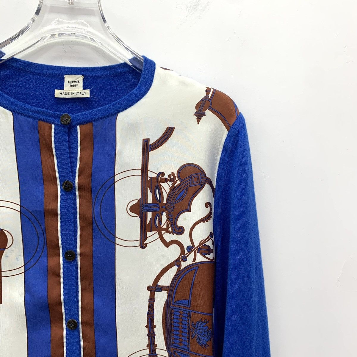 Hermes Hermes Panel Cashmere Long Sleeve Knit Cardigan K26WX Size S / US 4 / IT 40 - 3 Thumbnail