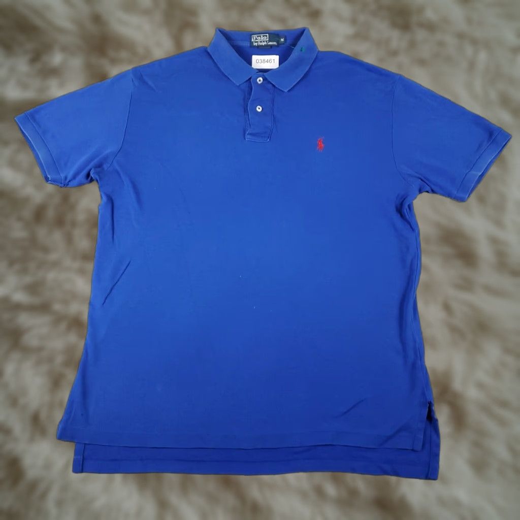 Ralph Lauren Ralph Lauren Polo Shirt Mens M Blue Pony Casual Short Sleeve Shirt Adult Medium Blue Polo Size US M / EU 48-50 / 2 - 1 Thumbnail
