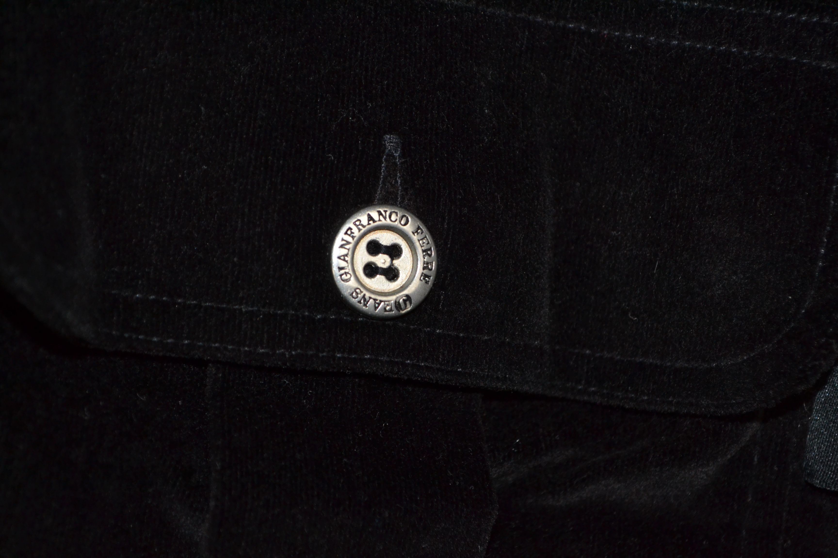 Gianfranco Ferre Gianfranco Ferre Vintage XL Velvet Shirt Size US XL / EU 56 / 4 - 4 Thumbnail