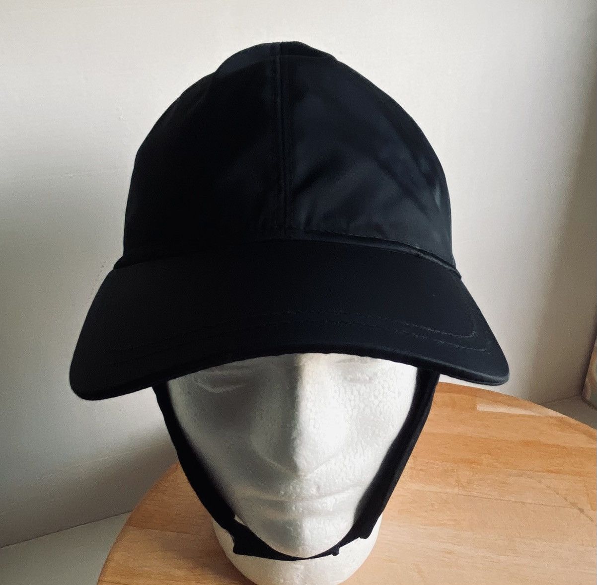 Prada Prada 🇮🇹 black techno logo insulated trapper cap M NWT Size ONE SIZE - 20 Thumbnail