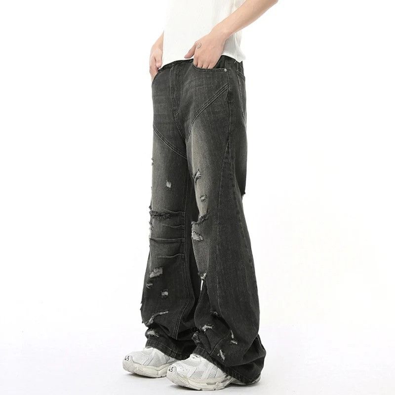 Jean Casual Wide Leg Black Jeans Size US 32 / EU 48 - 3 Thumbnail