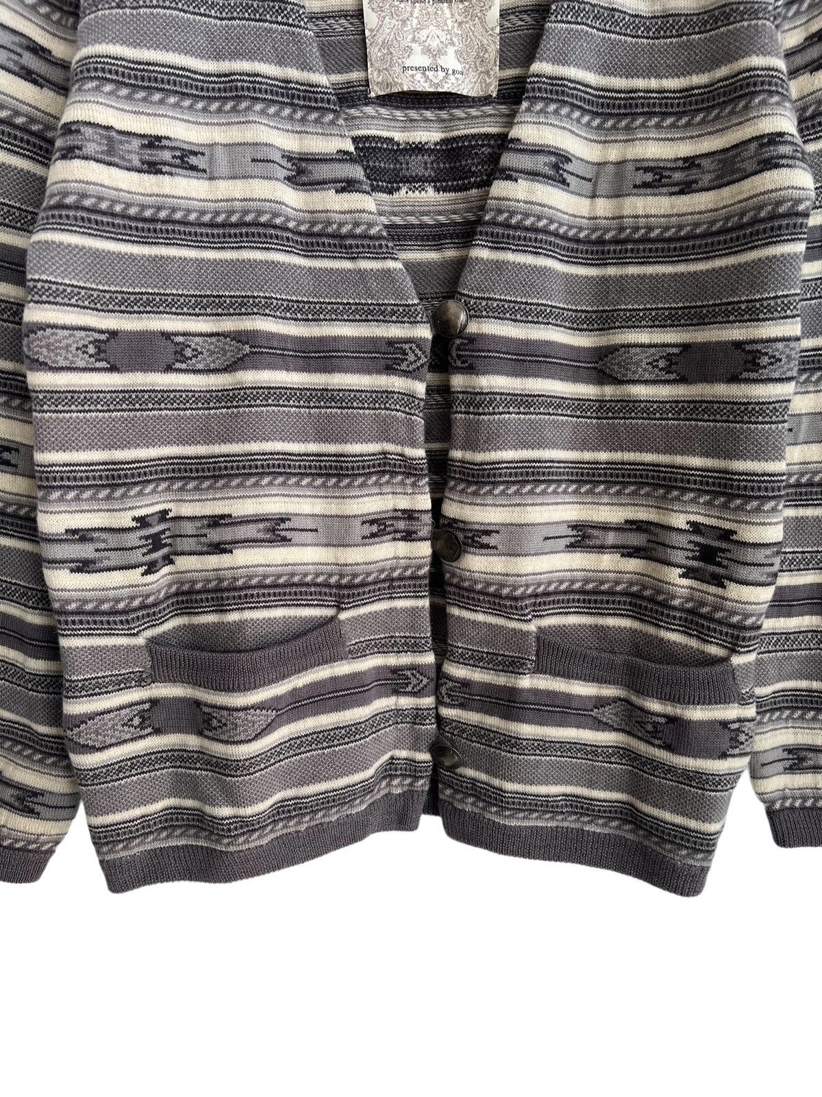 GOA Aztec Chimayo Native GOA Cargo Bondage Knit Cardigan Sweats Size US S / EU 44-46 / 1 - 4 Thumbnail