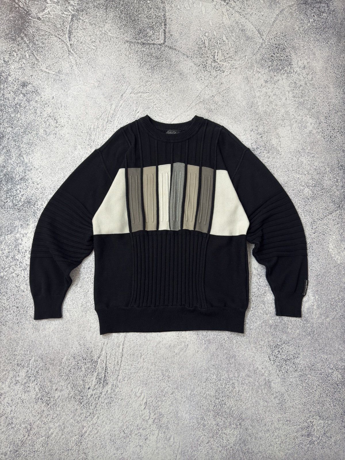 Carlo Colucci Vintage Coogi Style Sweater Carlo Colucci Knit 90s Y2K Size US L / EU 52-54 / 3 - 1 Thumbnail