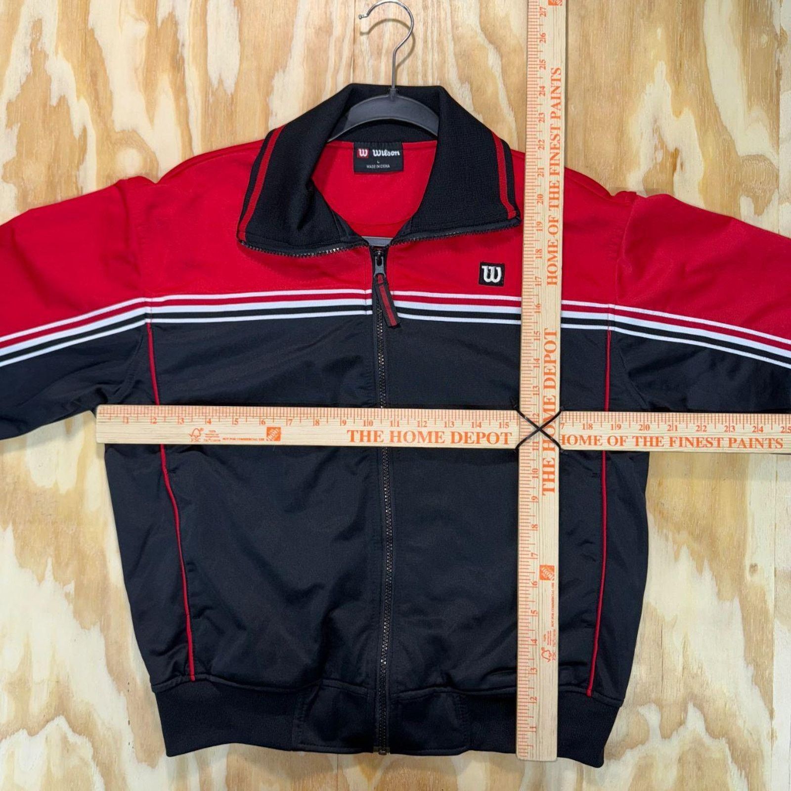 Wilson Vintage y2k wilson embroidered logo 00s zip up track jacket Size US L / EU 52-54 / 3 - 4 Thumbnail