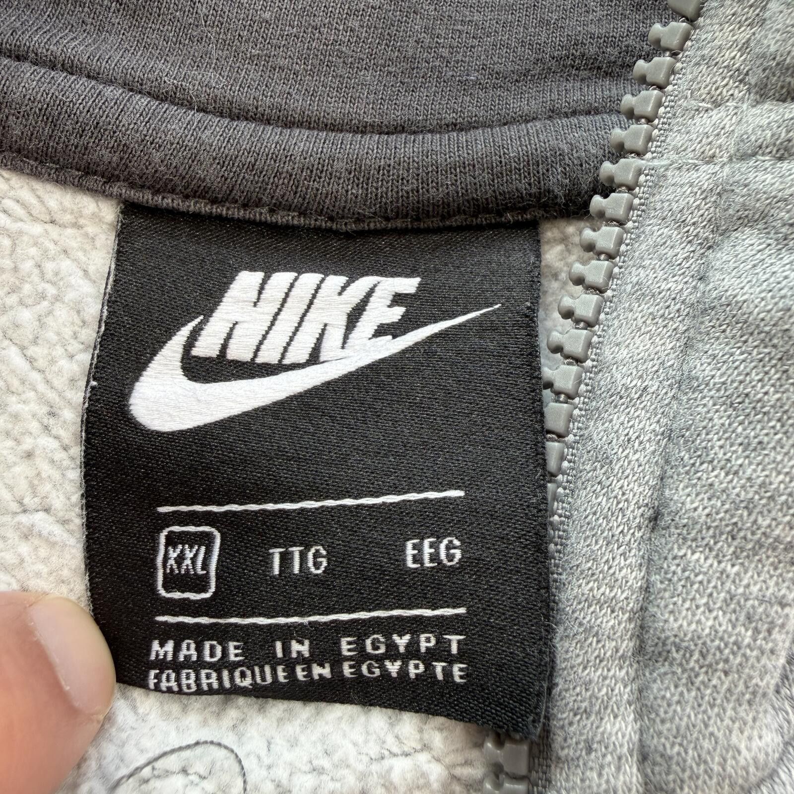 Nike Nike Full Zip Hoodie XXL Gray Charcoal Colorblock Sweatshirt Size US XXL / EU 58 / 5 - 4 Thumbnail
