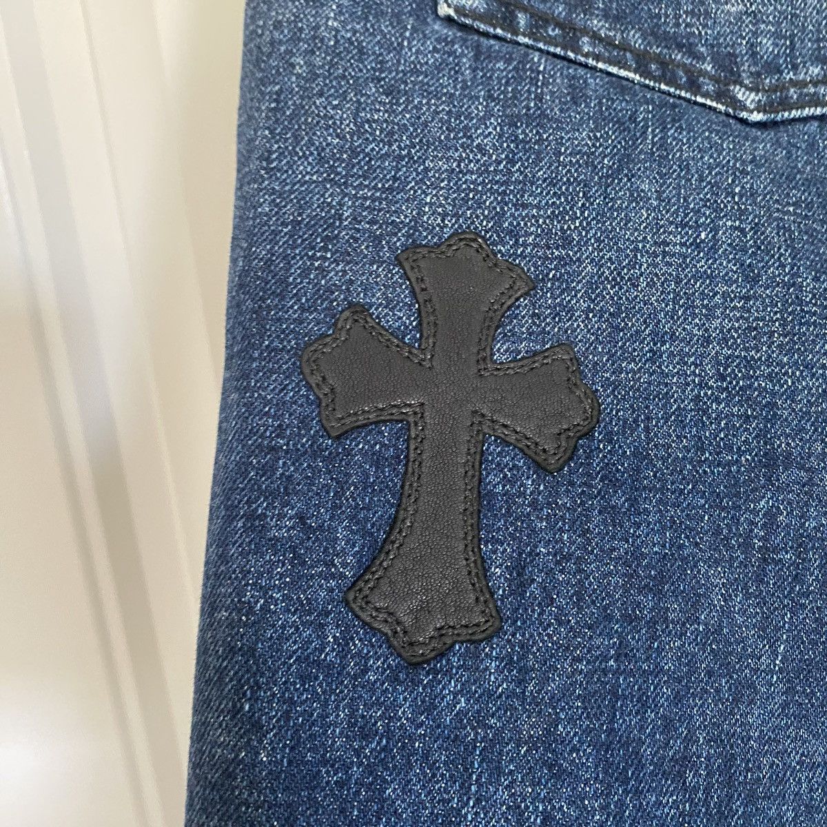 Chrome Hearts Chrome Hearts Cross Patch Denim Shorts Size US 29 - 6 Thumbnail