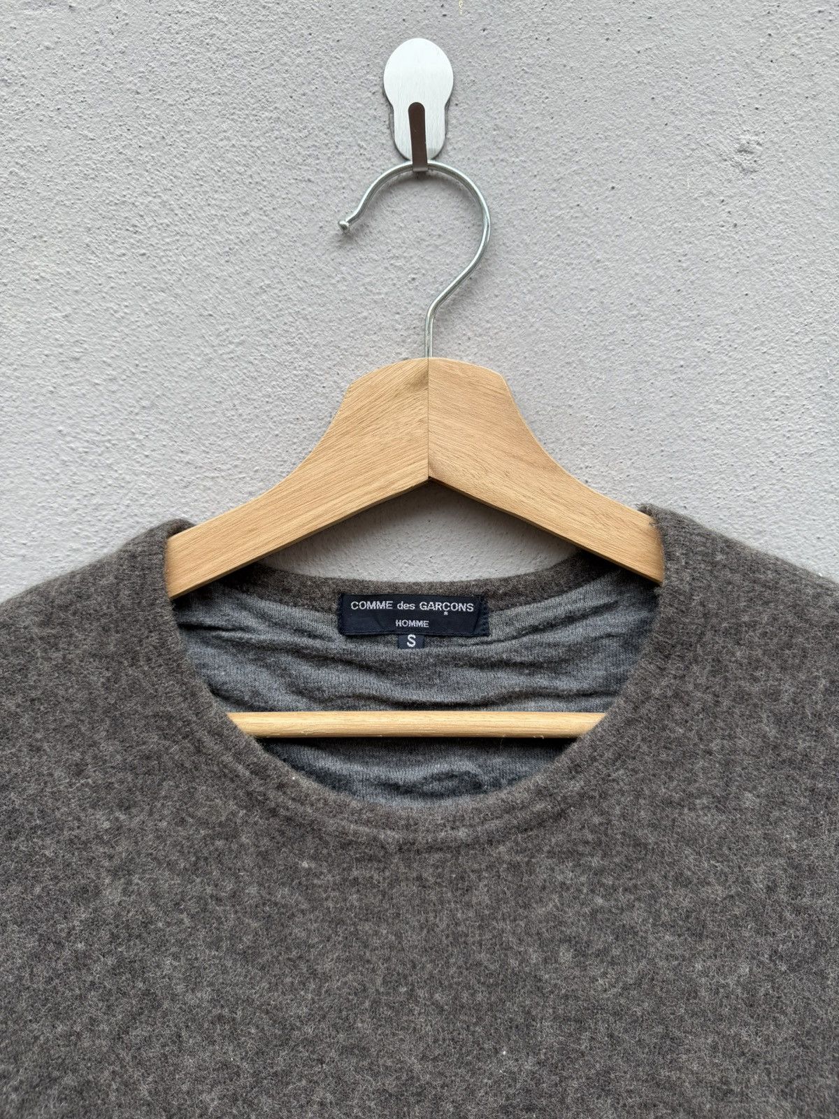 Comme des Garcons Homme AD2009 CDG HOMME Wool Short Mohair Crop/Boxy Shirt Size US S / EU 44-46 / 1 - 3 Thumbnail