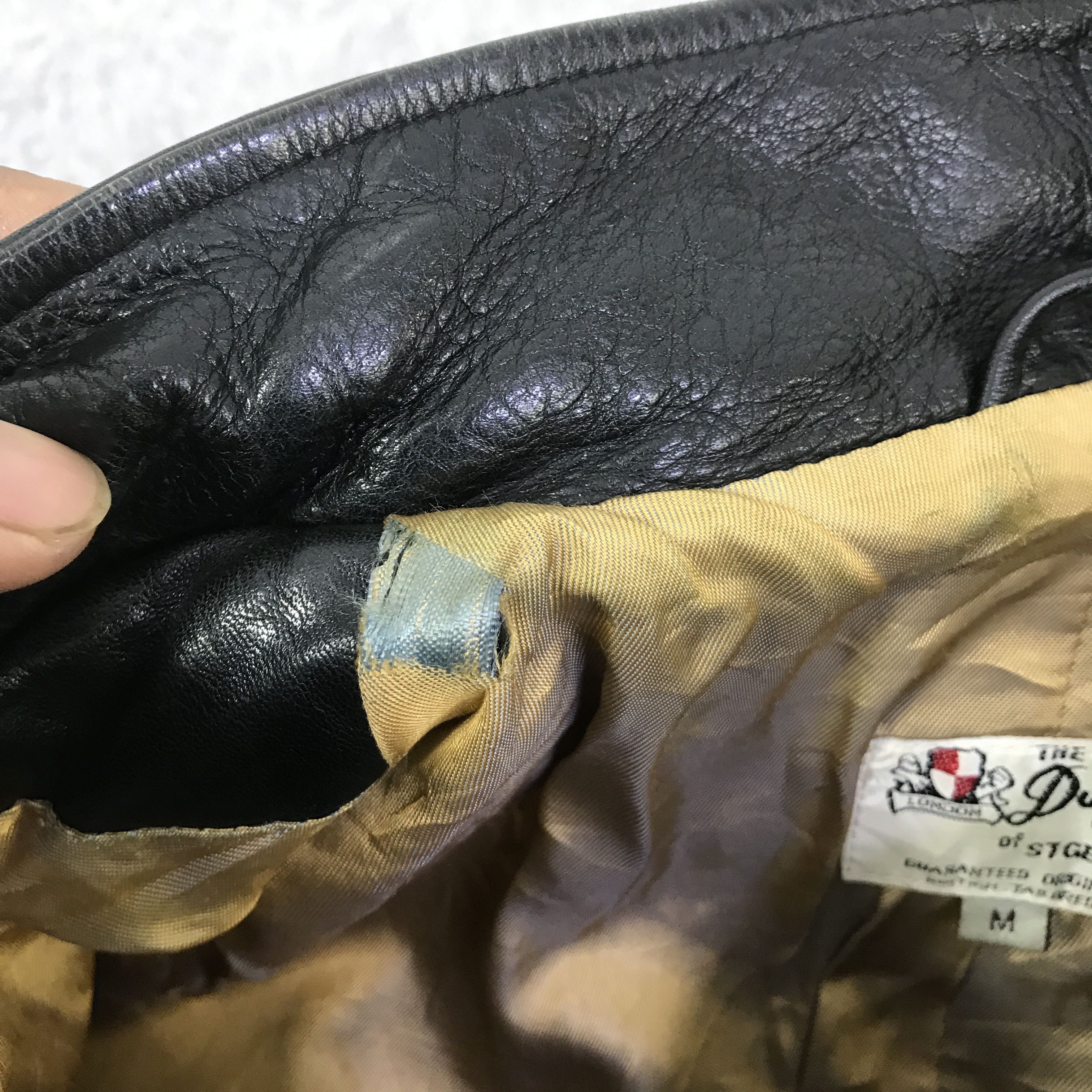 The Duffer of St.George THE DUFFER OF ST.GEORGE BIKER LEATHER JACKET K80B12 Size US M / EU 48-50 / 2 - 11 Thumbnail