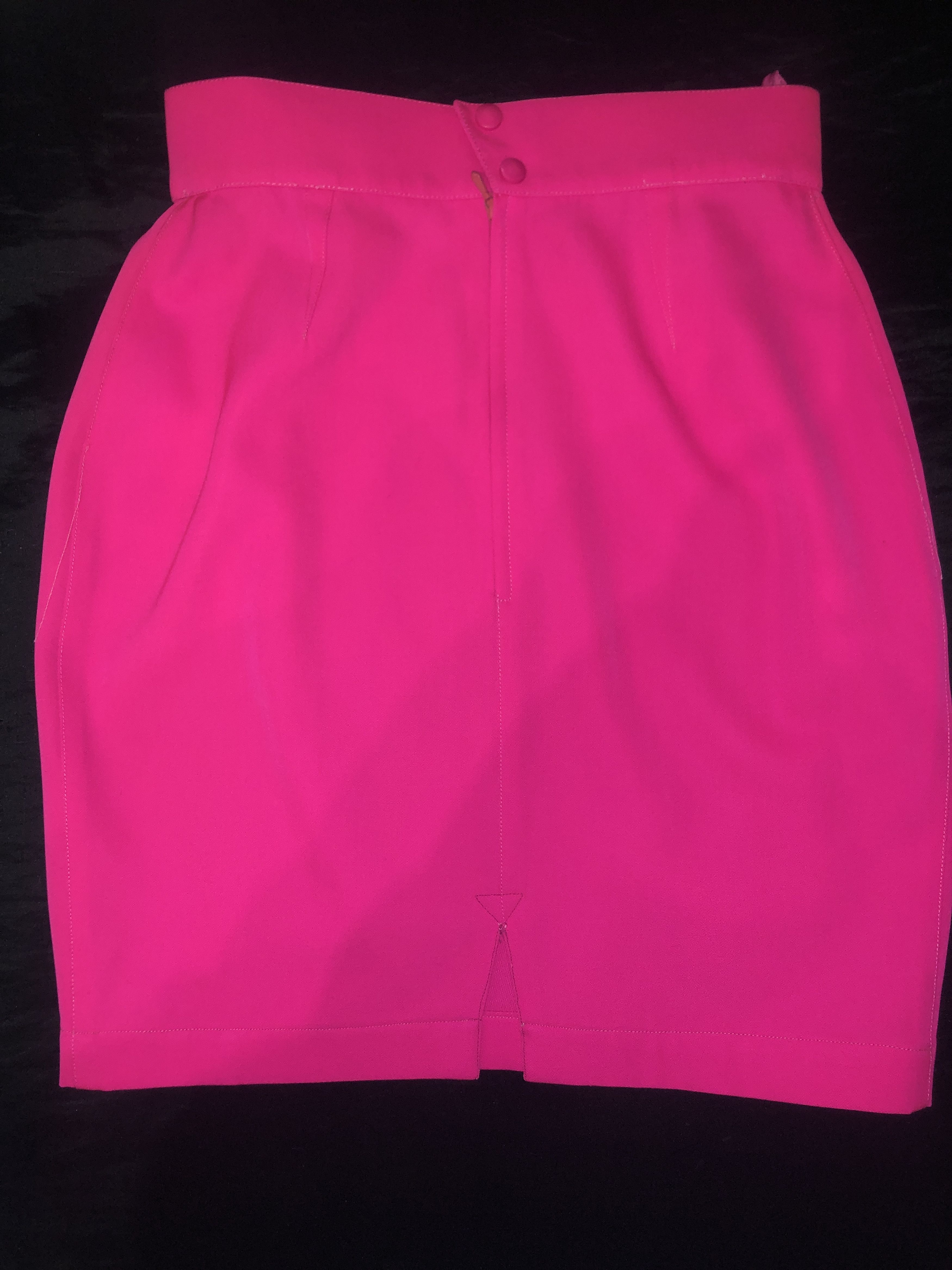Thierry Mugler Fluo Pink Skirt Suit Size M / US 6-8 / IT 42-44 - 6 Thumbnail