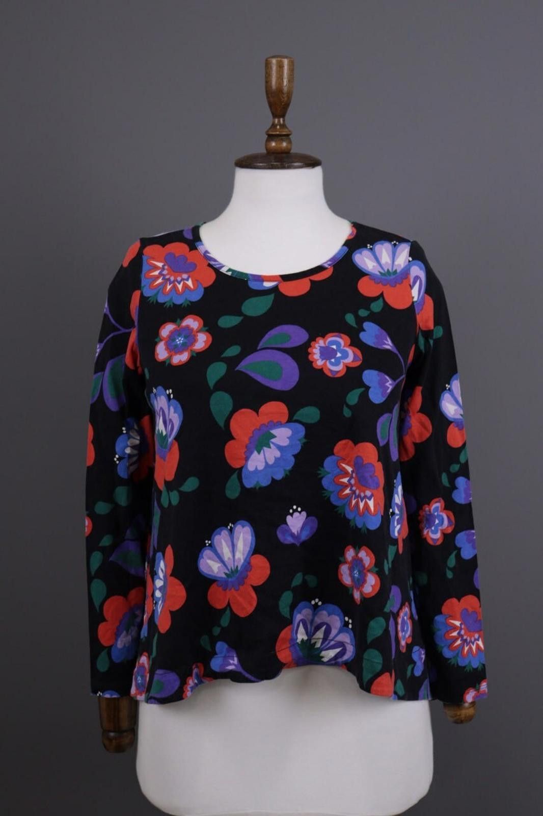 Marimekko Marimekko Mukkamauija Black Blouse Shirt Size XS Size XS / US 0-2 / IT 36-38 - 1 Thumbnail