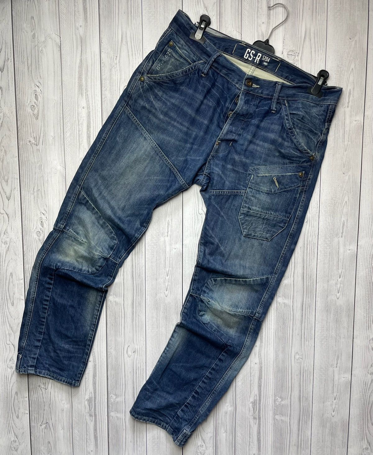G-Star × Vintage Vintage Raw G-Star jeans pants size W34 logo pockets Size US 34 / EU 50 - 2 Thumbnail