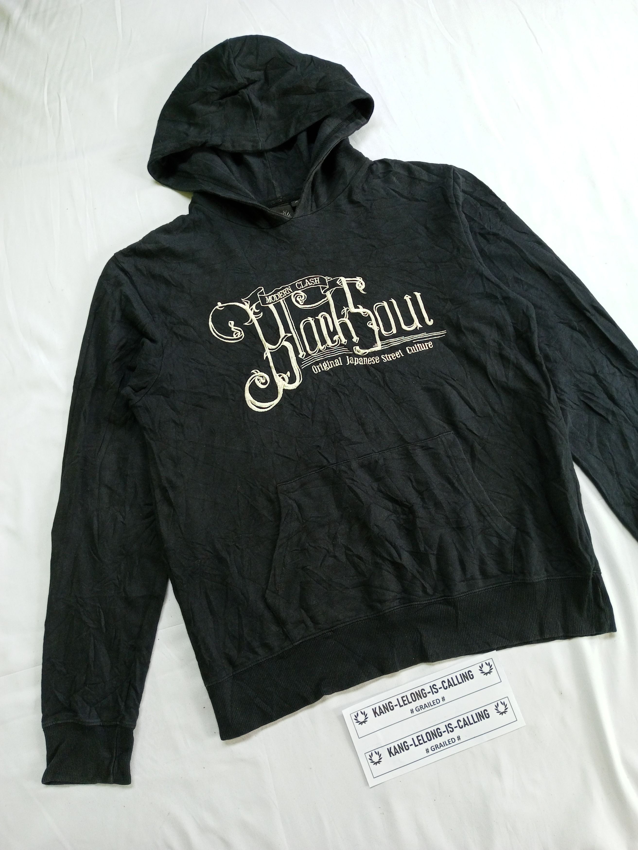Japanese Brand Oniarai BLACK SOUL Embroidery Poem Japanesebrand Hoodie Size US M / EU 48-50 / 2 - 4 Thumbnail
