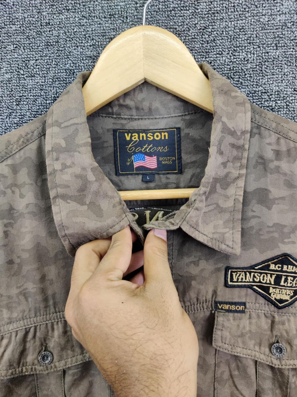 Vanson Leathers Vintage 90s Vanson Leathers American Legend Button Ups Shirt Size US L / EU 52-54 / 3 - 7 Thumbnail