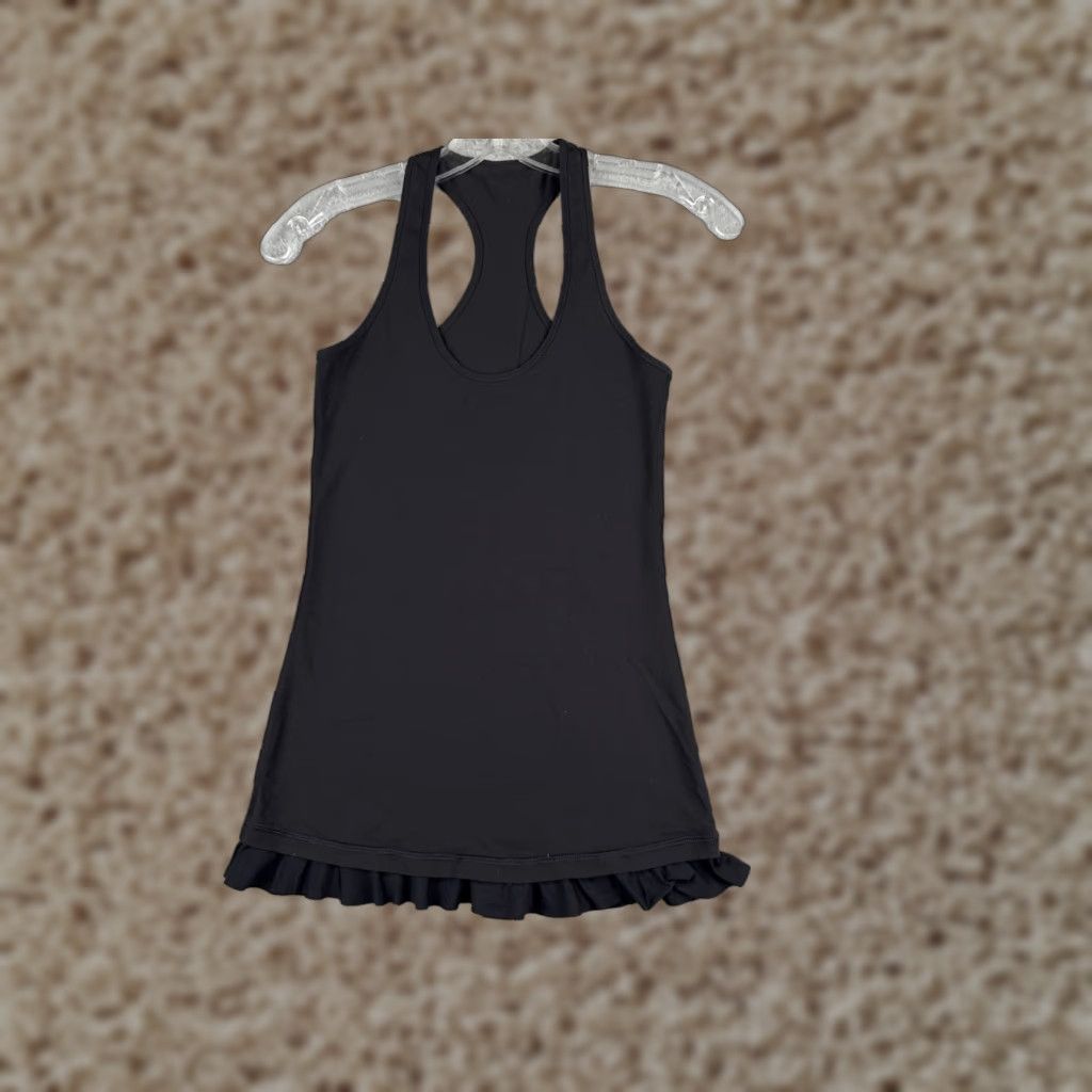 Lululemon Lululemon Shirt Women 4 Black Cool Racerback Tank Top Luon Size S / US 4 / IT 40 - 1 Thumbnail