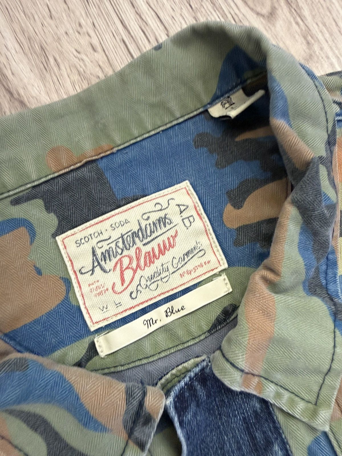 Scotch & Soda Scotch & Soda Camo Herringbone Jacket Size US L / EU 52-54 / 3 - 7 Thumbnail