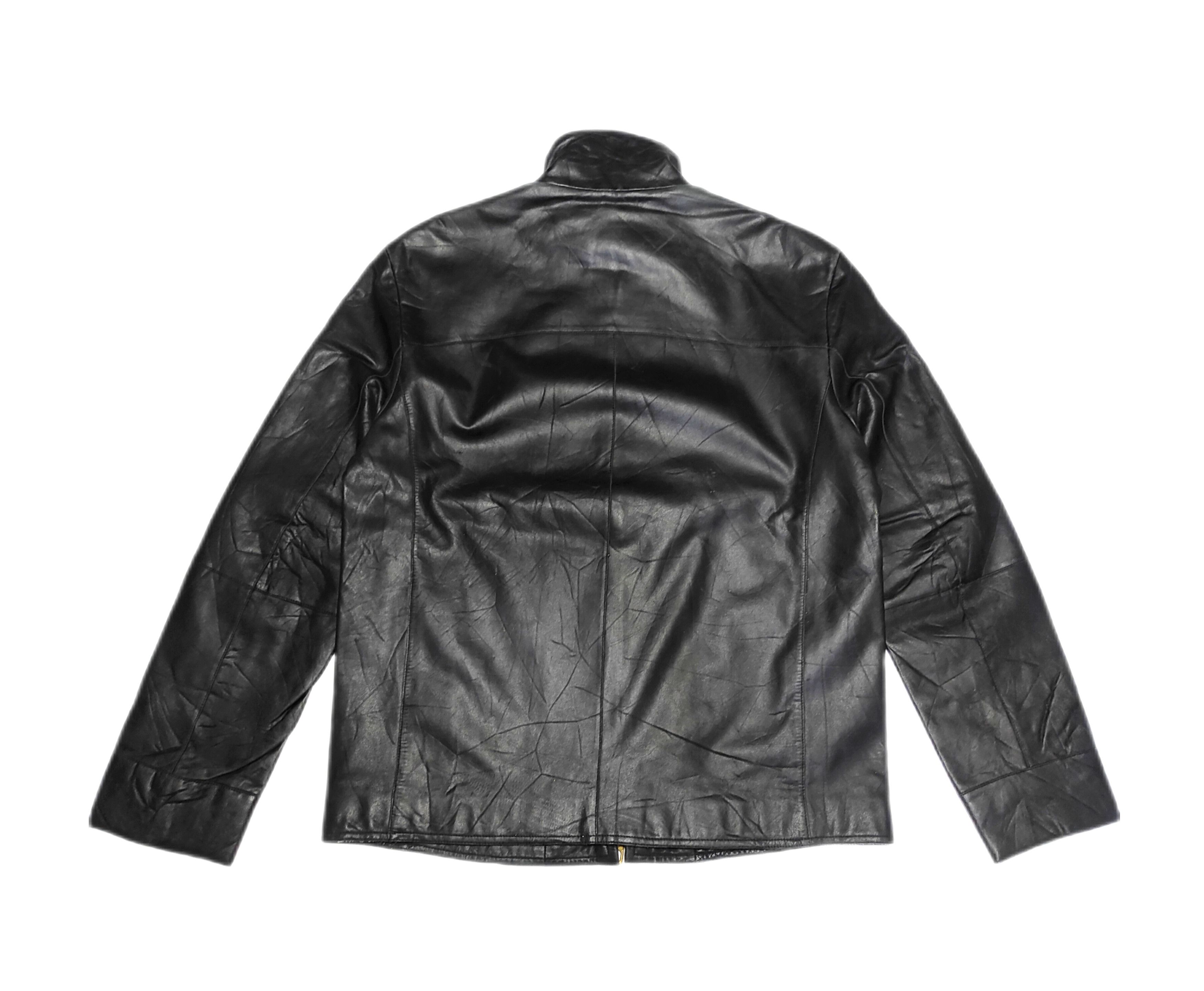 Armani Armani Collezioni Leather Classical Jacket Size US L / EU 52-54 / 3 - 9 Thumbnail