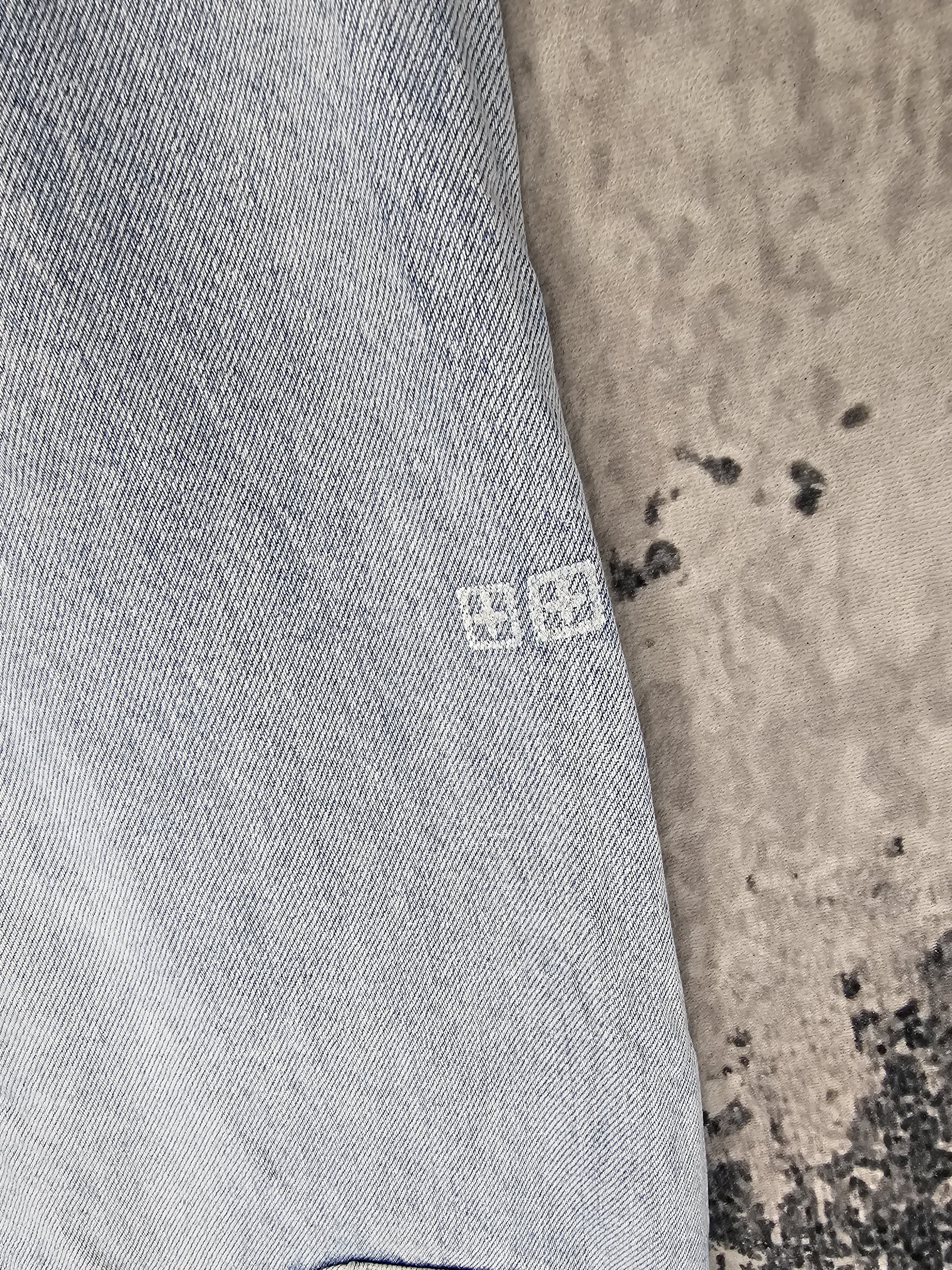 Ksubi KSUBI Light Blue Faded Design High Rise Cropped Jean JB0267 Size 26" / US 2 / IT 38 - 4 Thumbnail