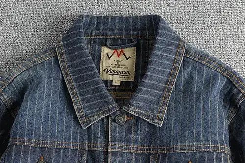 Other American Retro Striped Old Vintage Washed Denim Jacket Size US XL / EU 56 / 4 - 3 Thumbnail